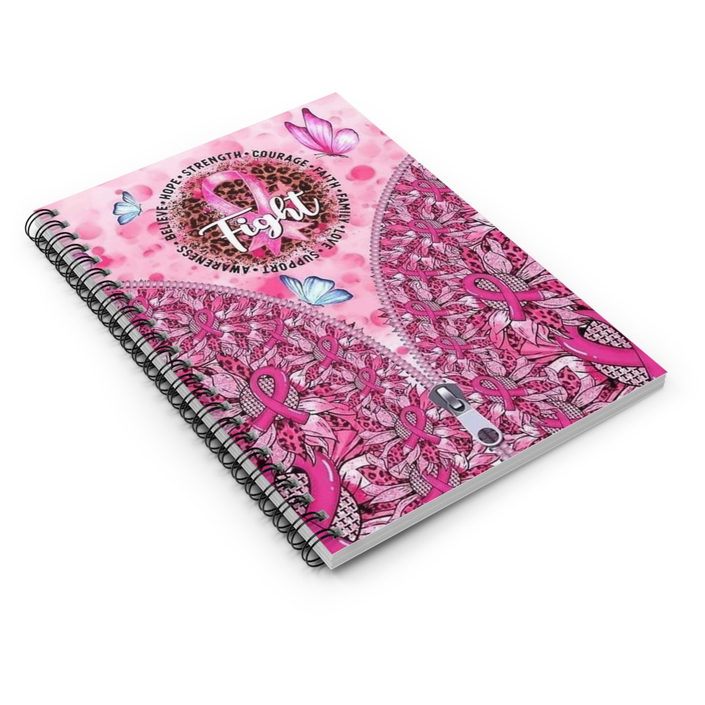 Fight Spiral Notebook - Ruled Line