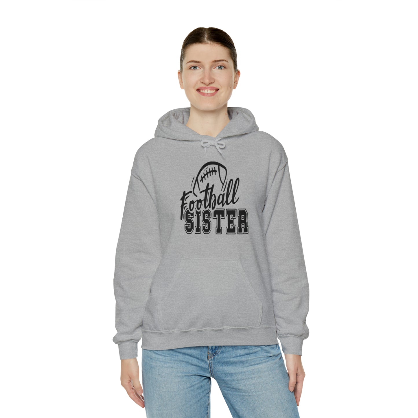 Football sister Hooded Sweatshirt