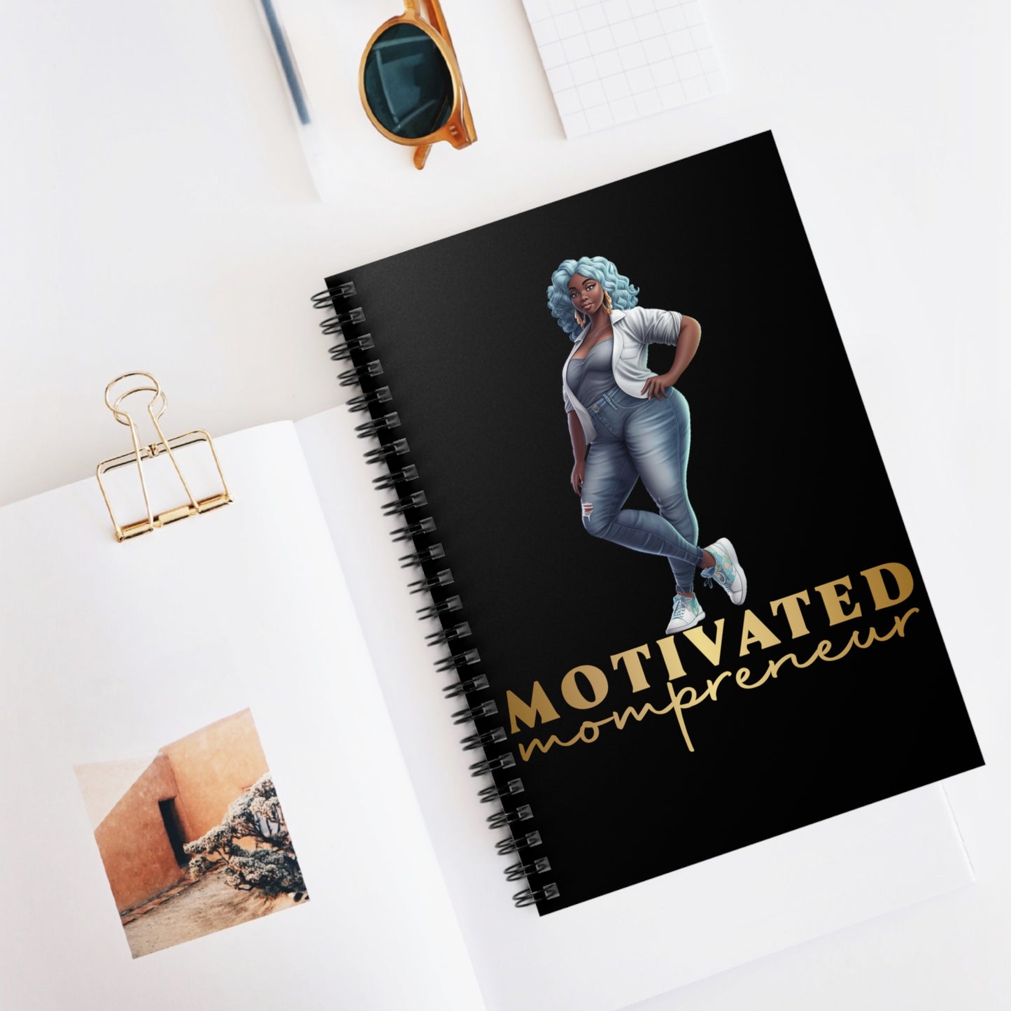 Motivated entrepreneur Spiral Notebook - Ruled Line