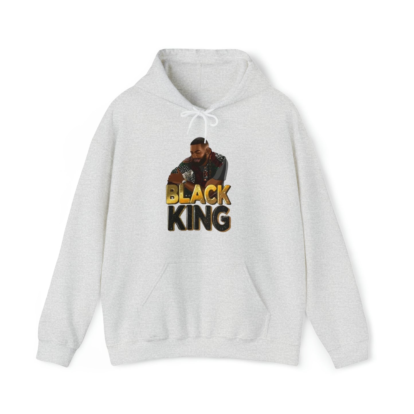 Black King Heavy Blend™ Hooded Sweatshirt