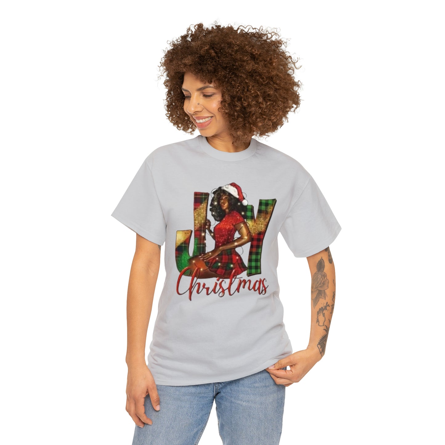 Woman's Heavy Cotton Christmas Tee