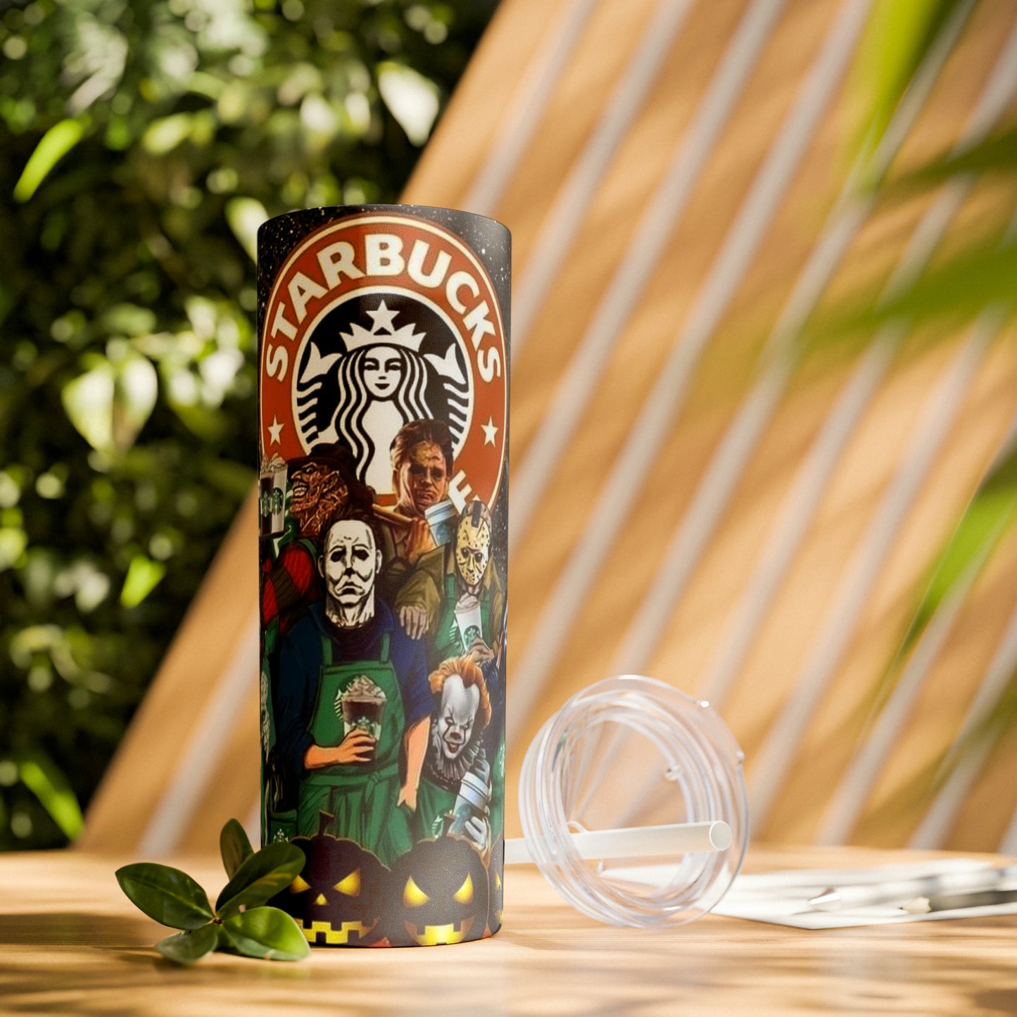 Starbucks Halloween Skinny Tumbler with Straw, 20oz