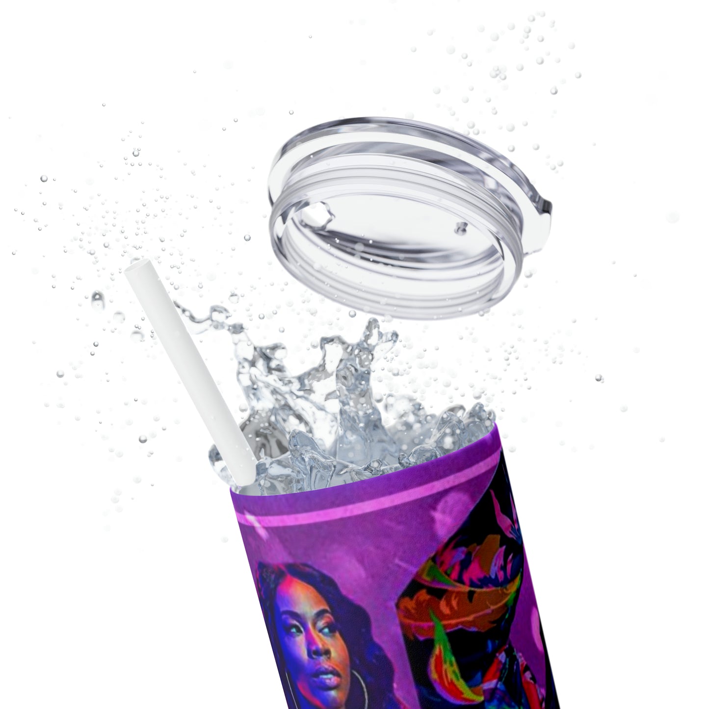 P- Valley Skinny Tumbler with Straw, 20oz