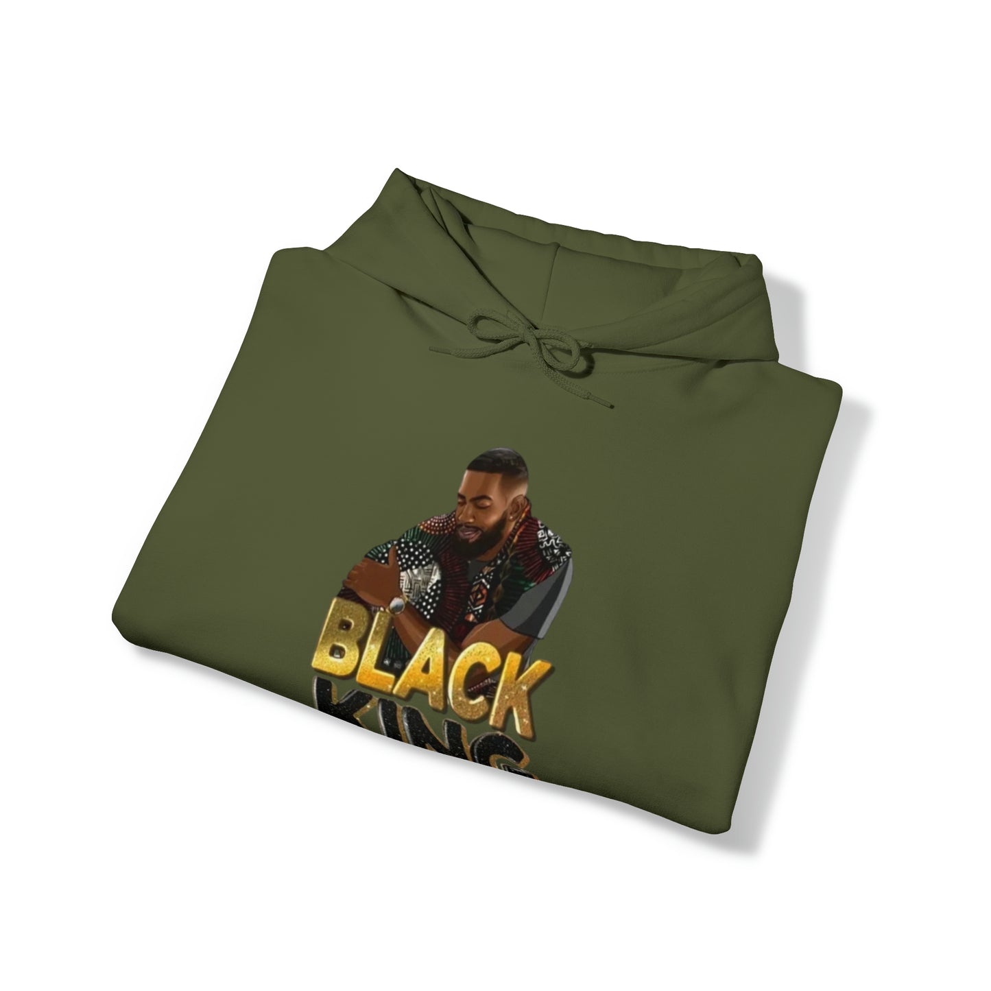 Black King Heavy Blend™ Hooded Sweatshirt