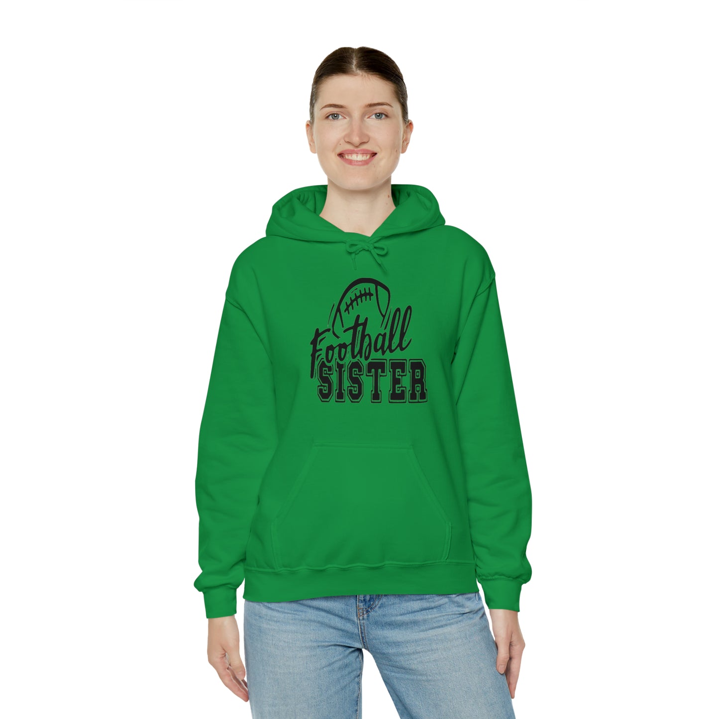 Football sister Hooded Sweatshirt