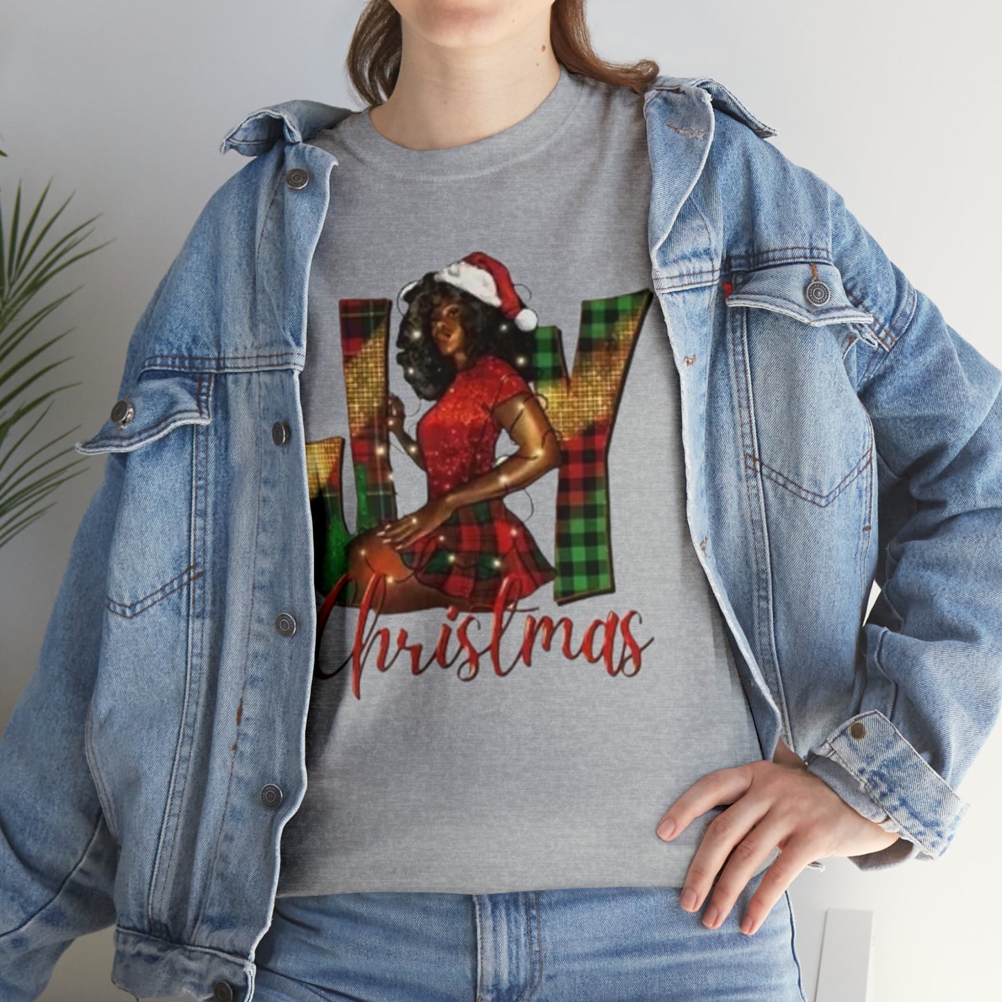 Woman's Heavy Cotton Christmas Tee