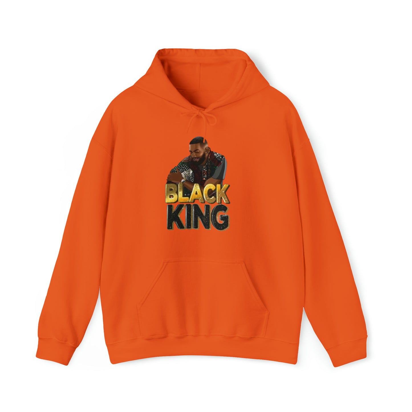 Black King Heavy Blend™ Hooded Sweatshirt