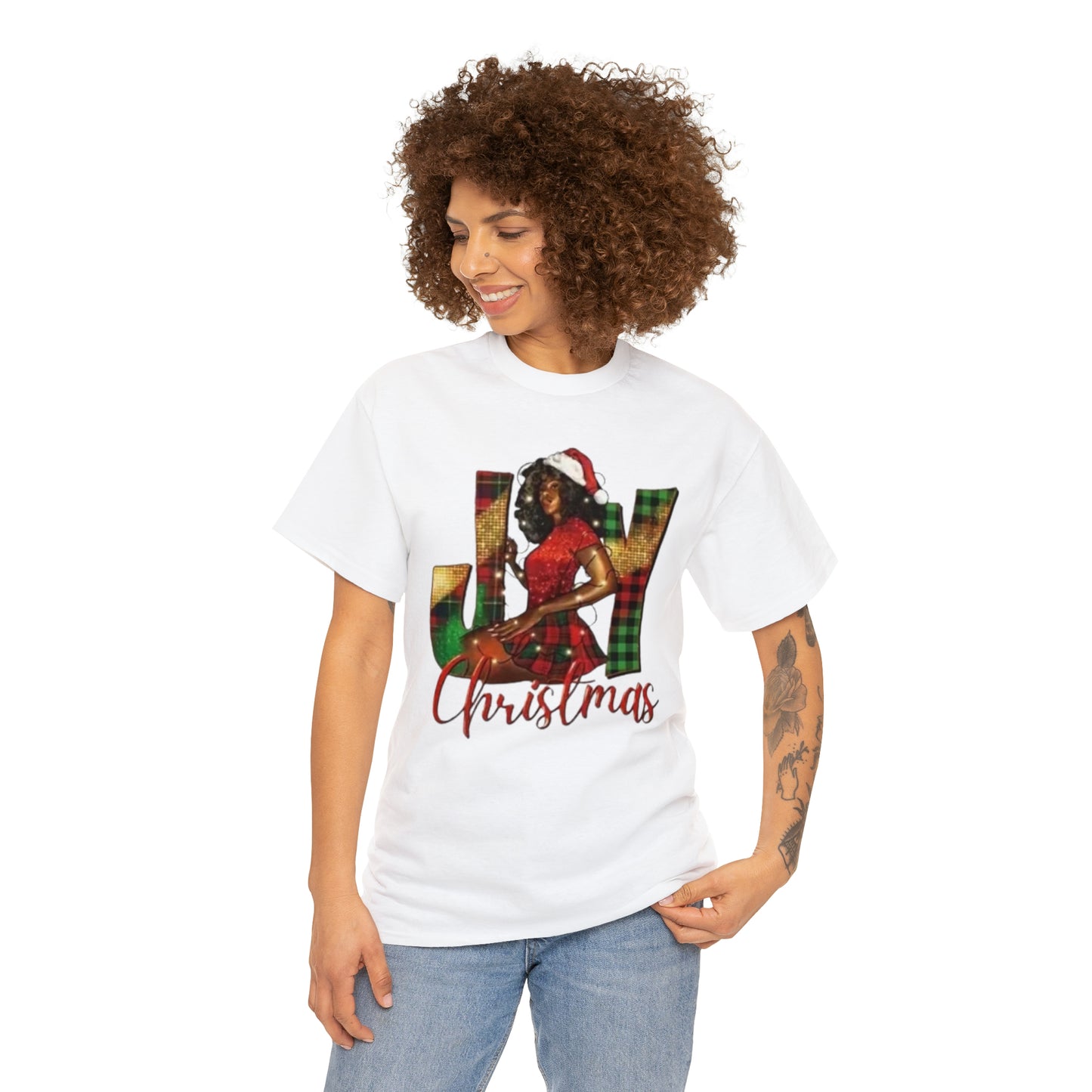 Woman's Heavy Cotton Christmas Tee