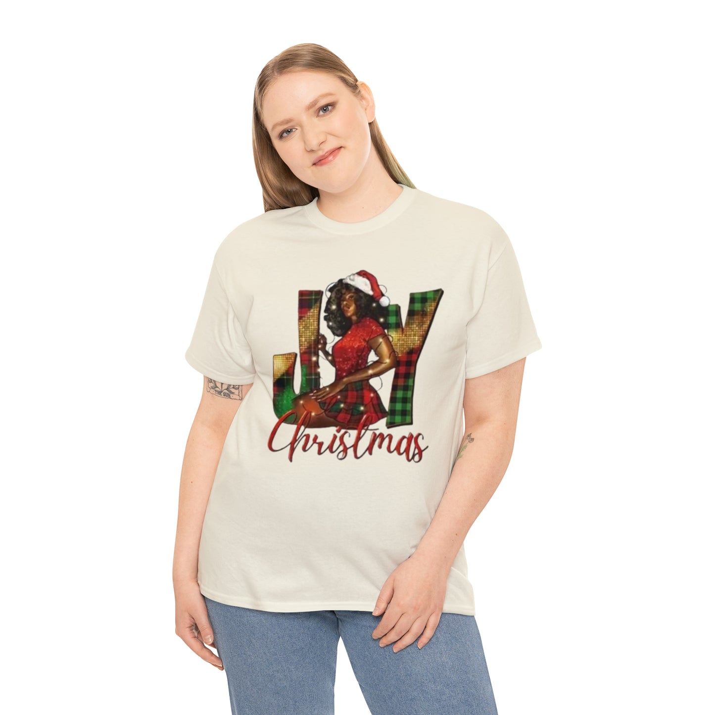 Woman's Heavy Cotton Christmas Tee