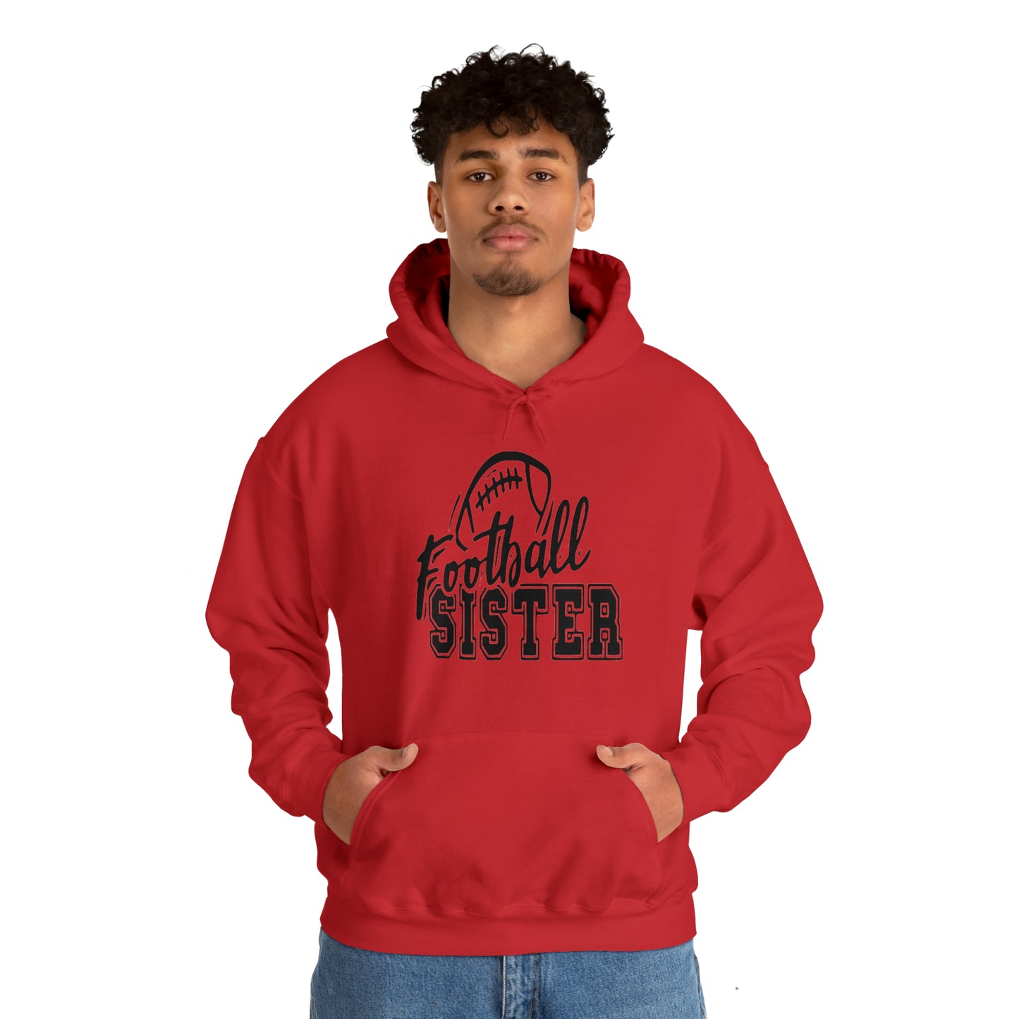 Football sister Hooded Sweatshirt