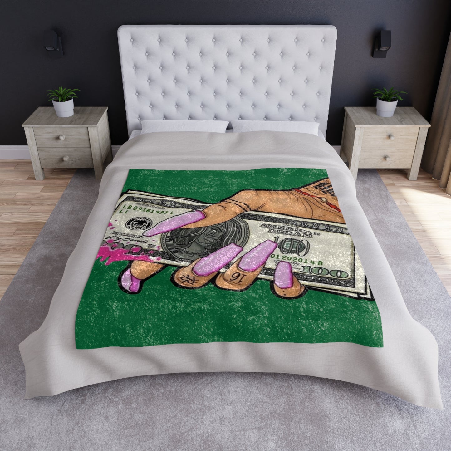 Crushed Velvet Money Blanket