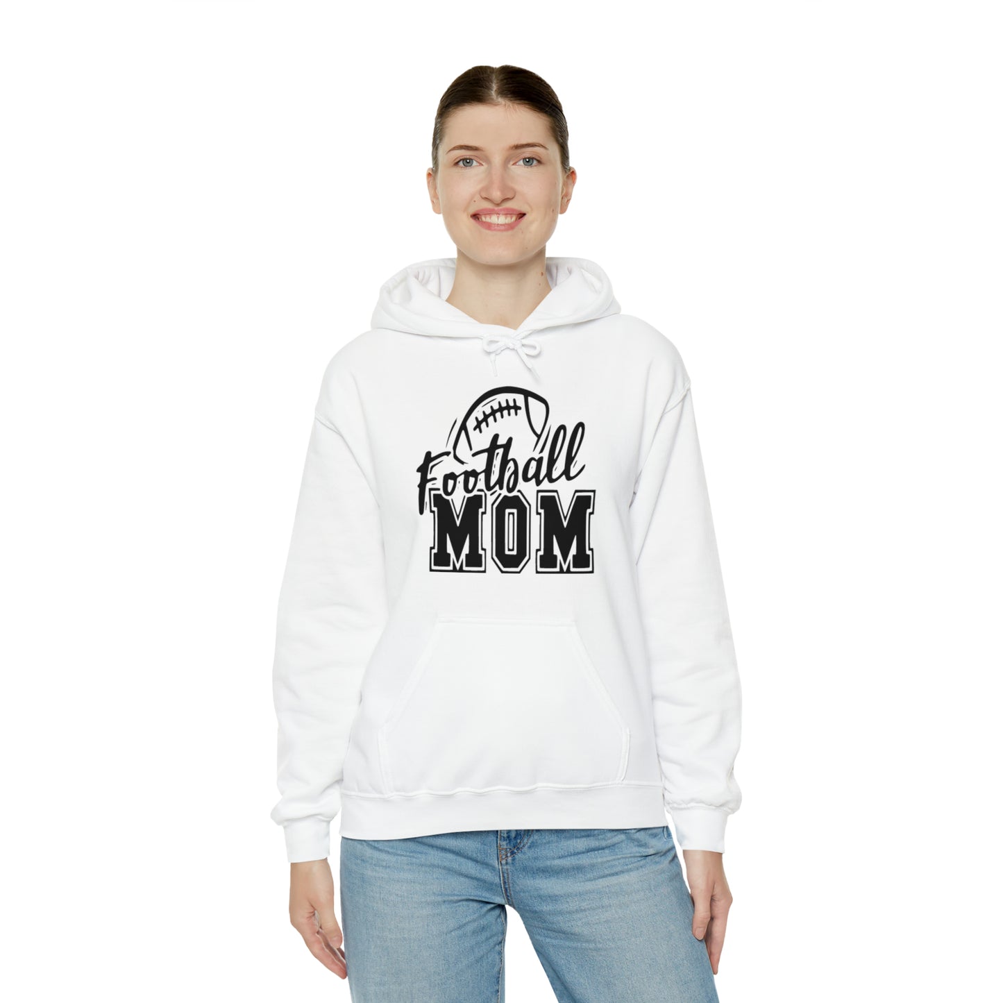 Football mom Heavy Blend™ Hooded Sweatshirt