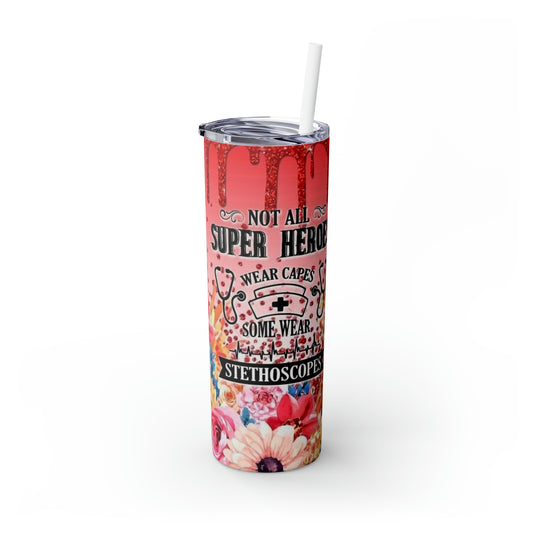 Skinny Tumbler with Straw, 20oz