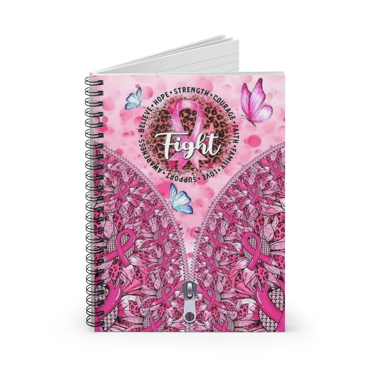 Fight Spiral Notebook - Ruled Line