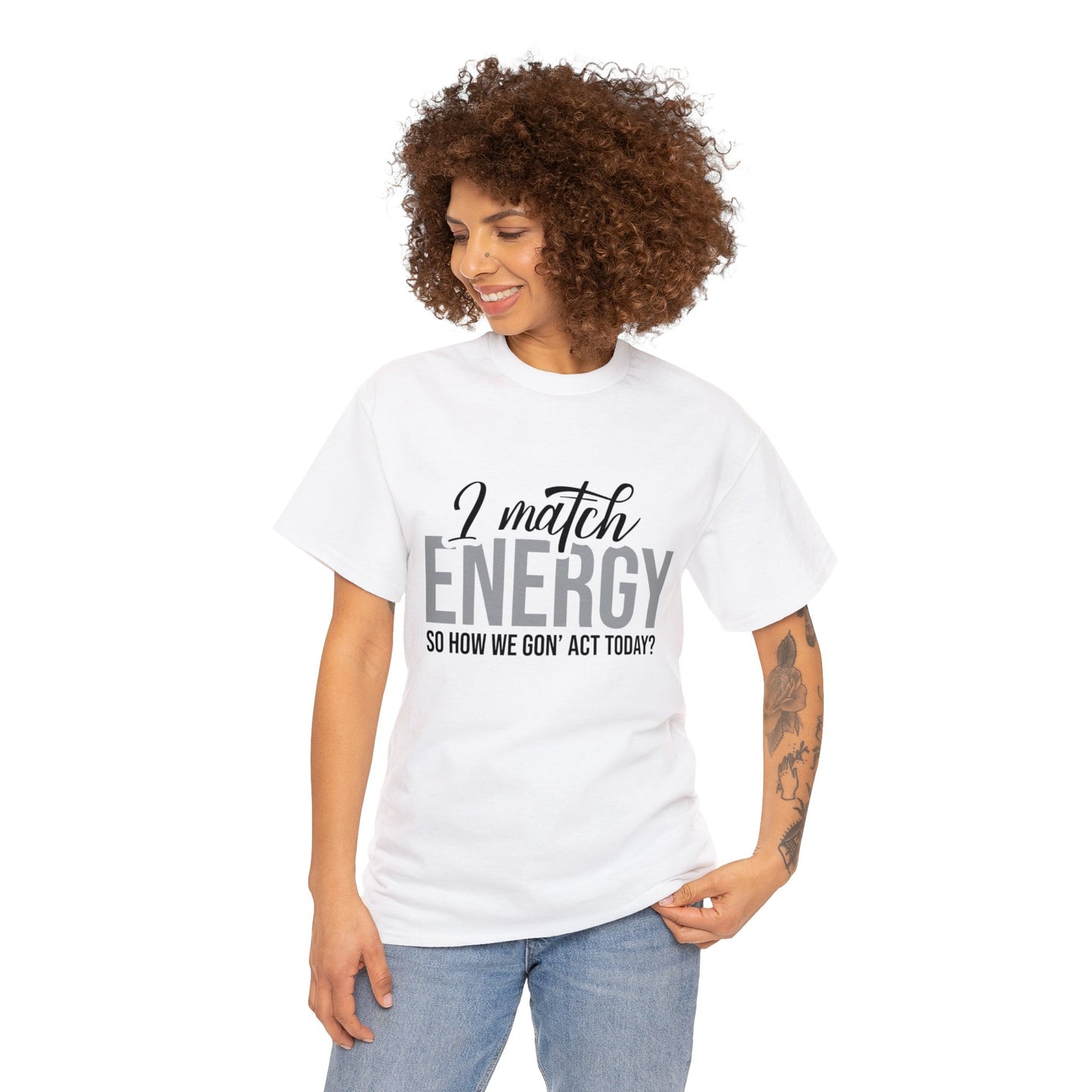 Match Energy Heavy Cotton Tee