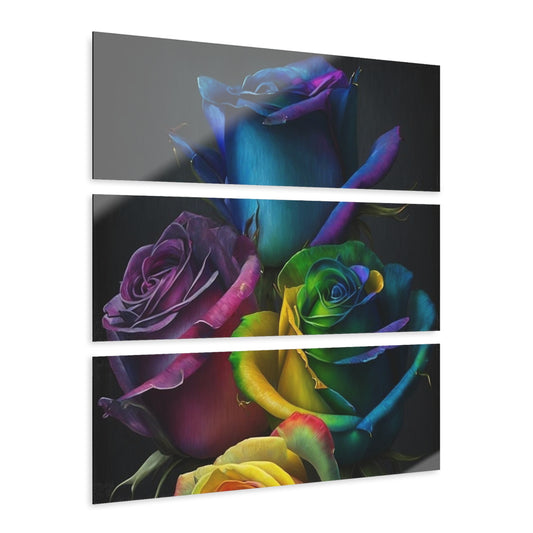 Flower Acrylic Prints (Triptych)