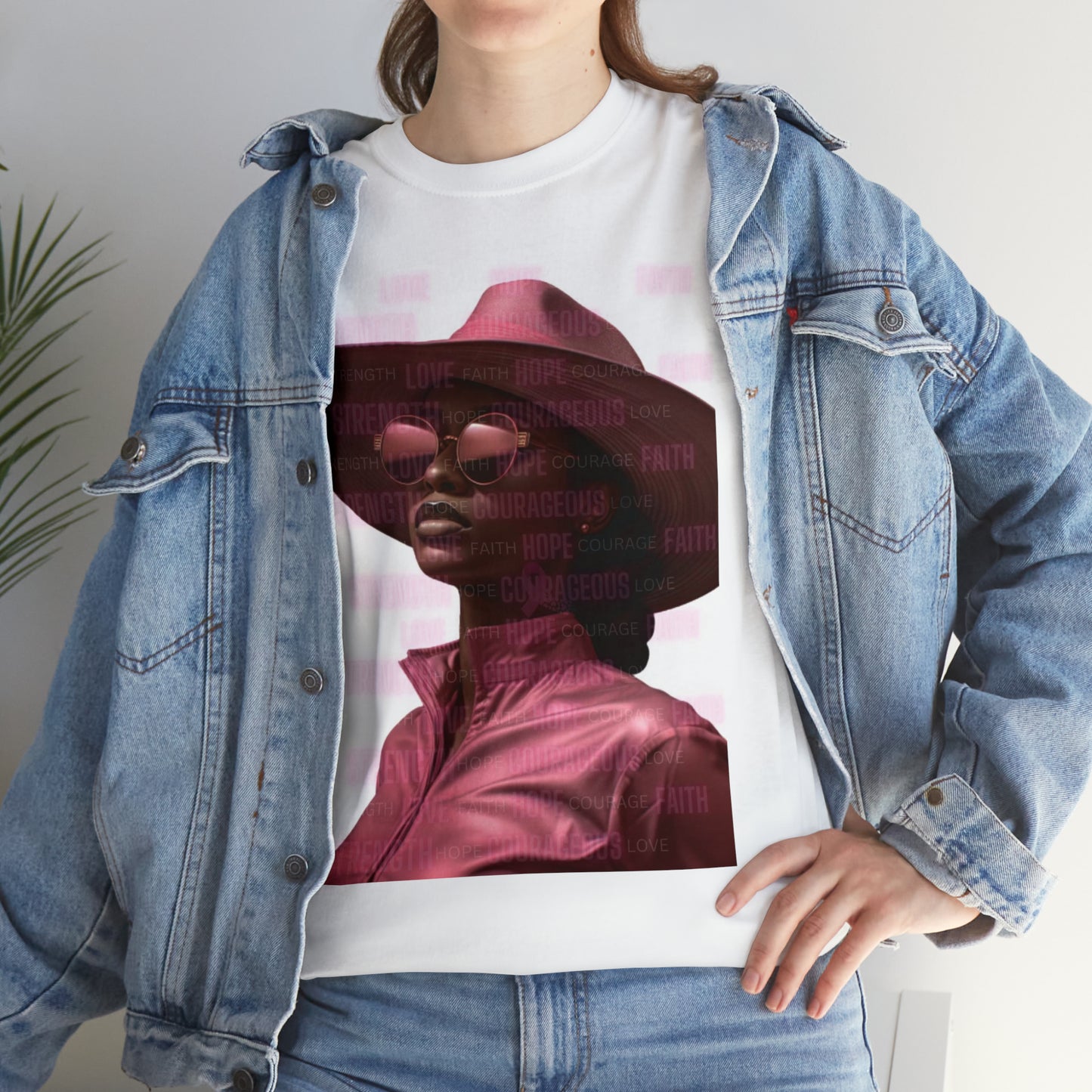 Breast cancer Heavy Cotton Tee