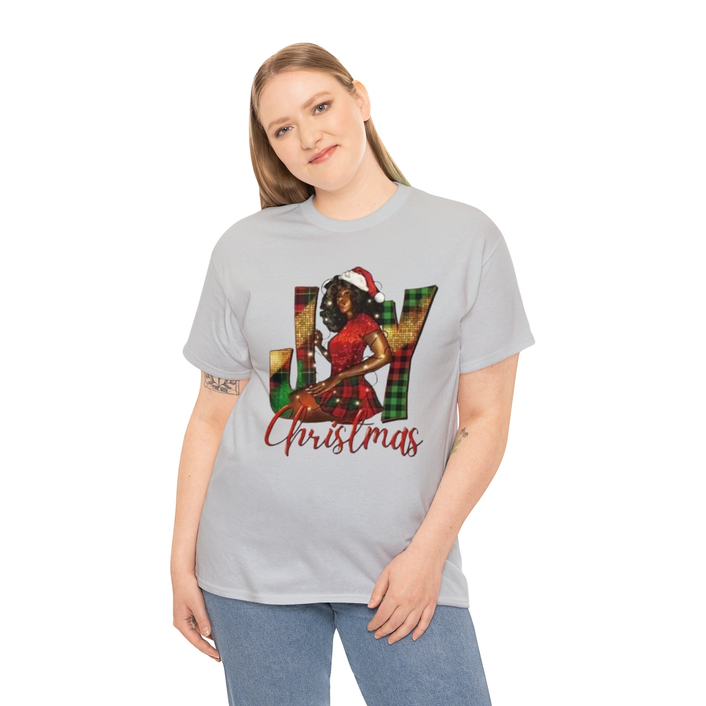 Woman's Heavy Cotton Christmas Tee