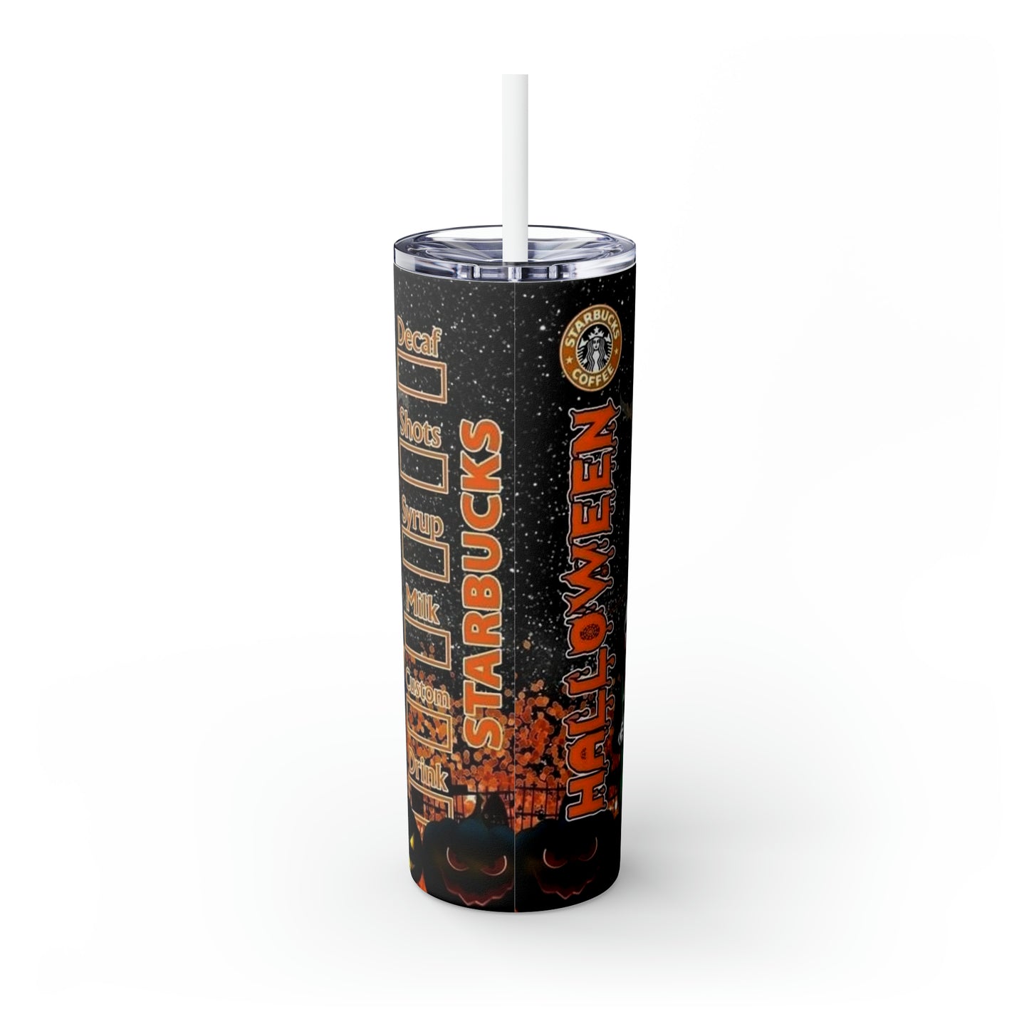 Starbucks Halloween Skinny Tumbler with Straw, 20oz