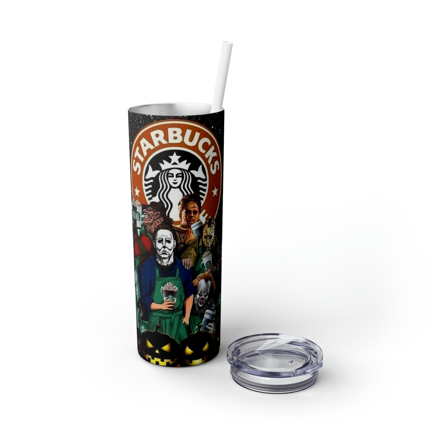 Starbucks Halloween Skinny Tumbler with Straw, 20oz