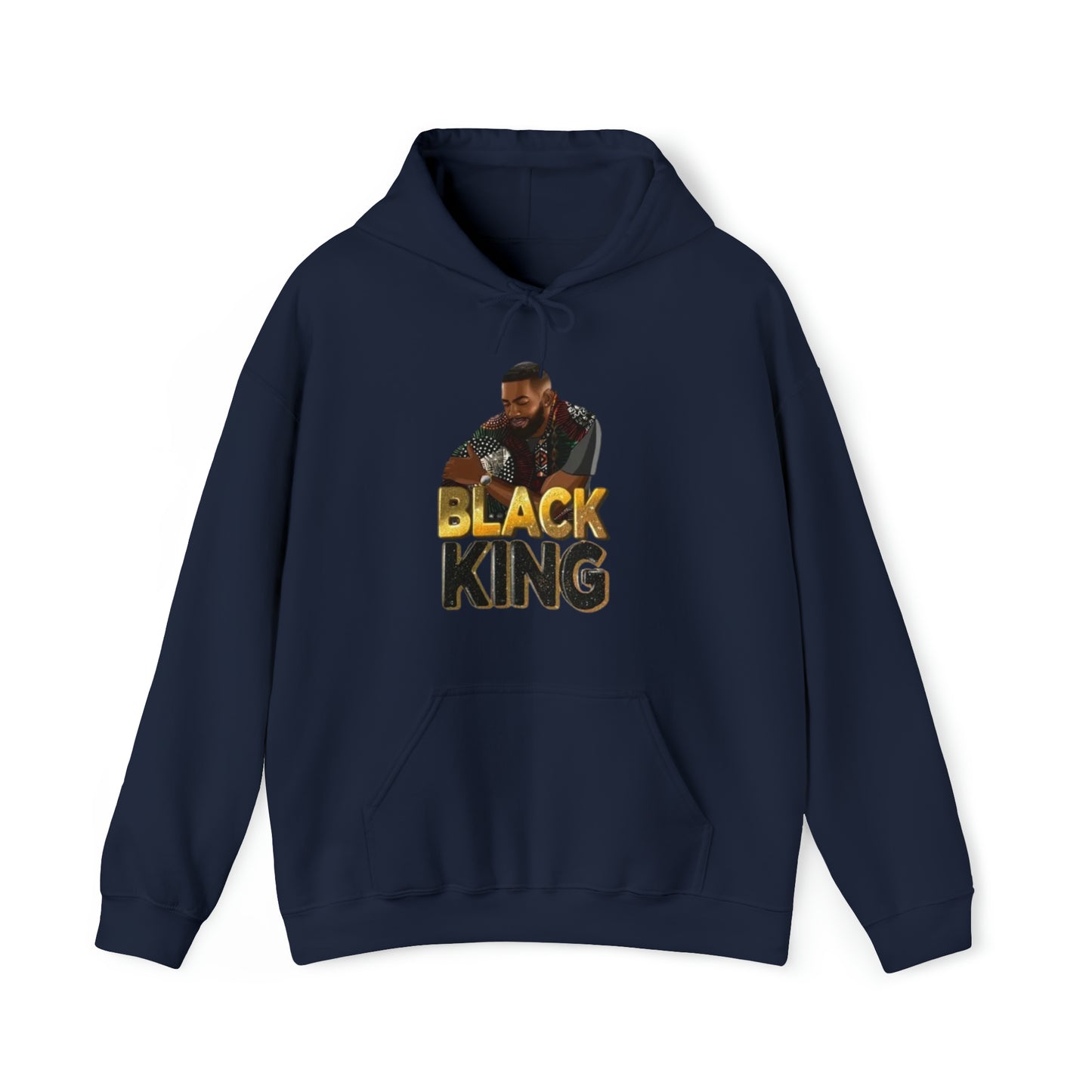 Black King Heavy Blend™ Hooded Sweatshirt