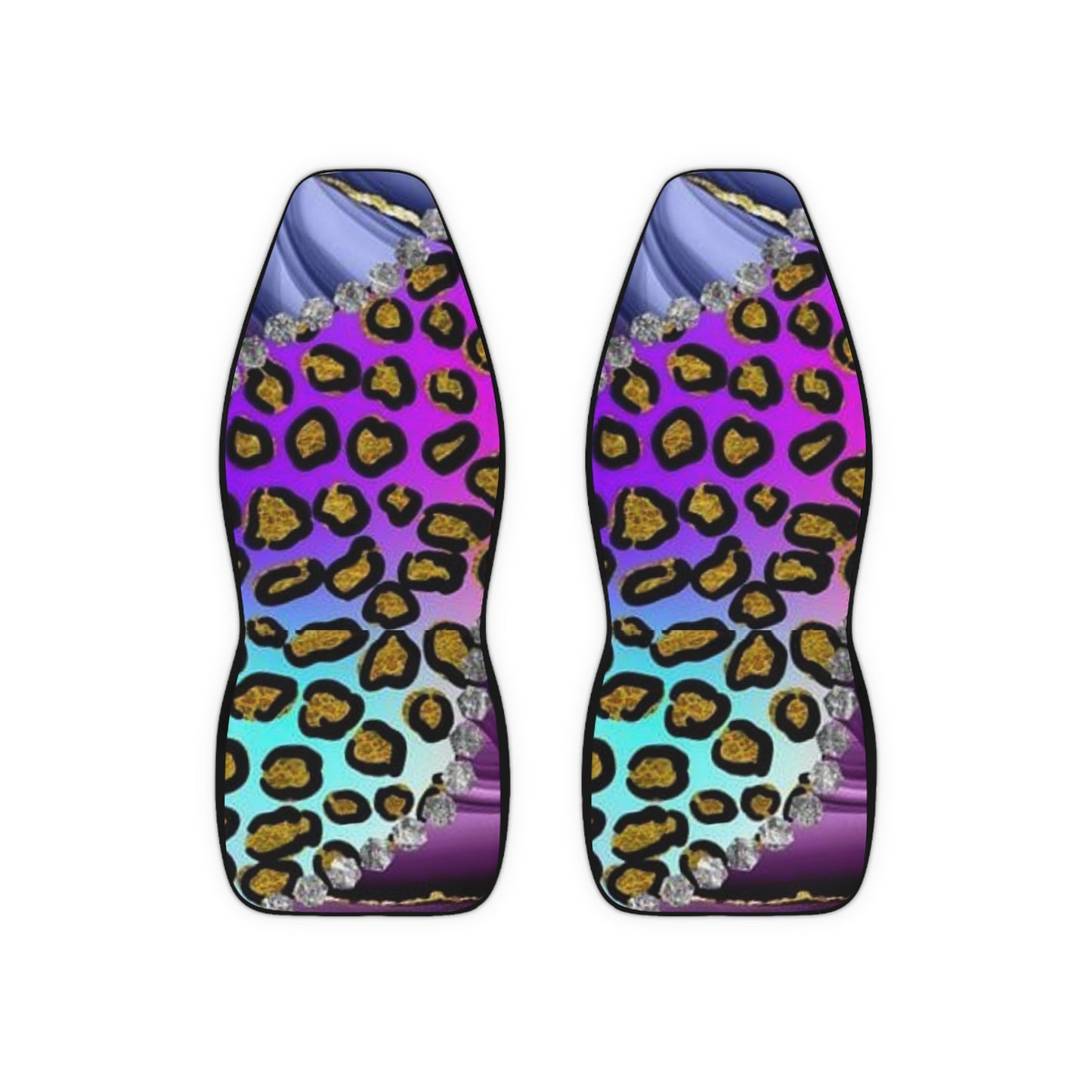 Leopard Polyester Car Seat Covers