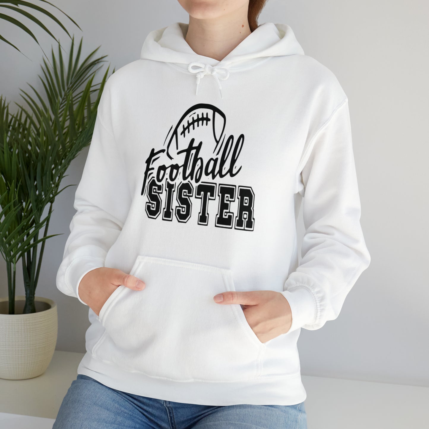 Football sister Hooded Sweatshirt