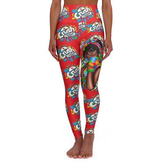 High Waisted Autism Yoga Leggings