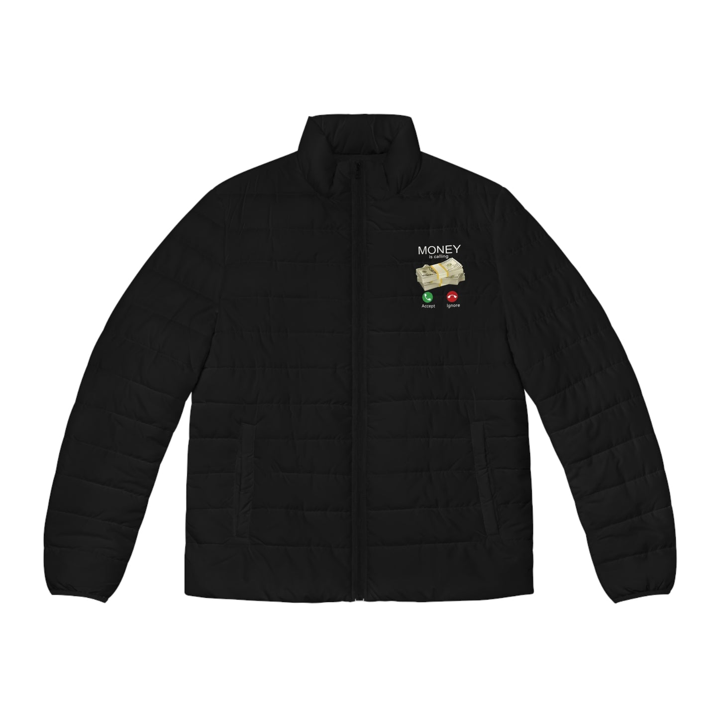 Money calling Puffer Jacket