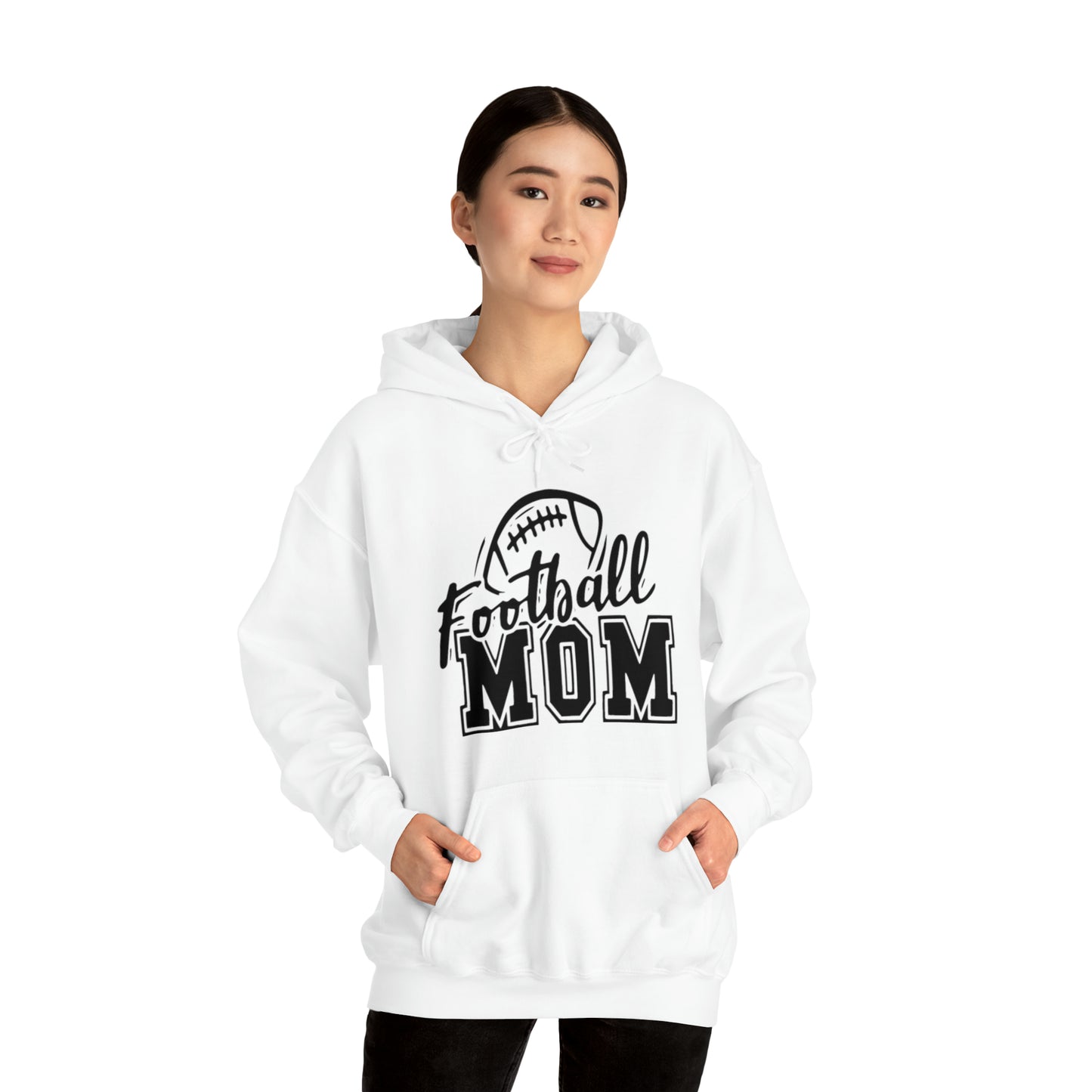 Football mom Heavy Blend™ Hooded Sweatshirt