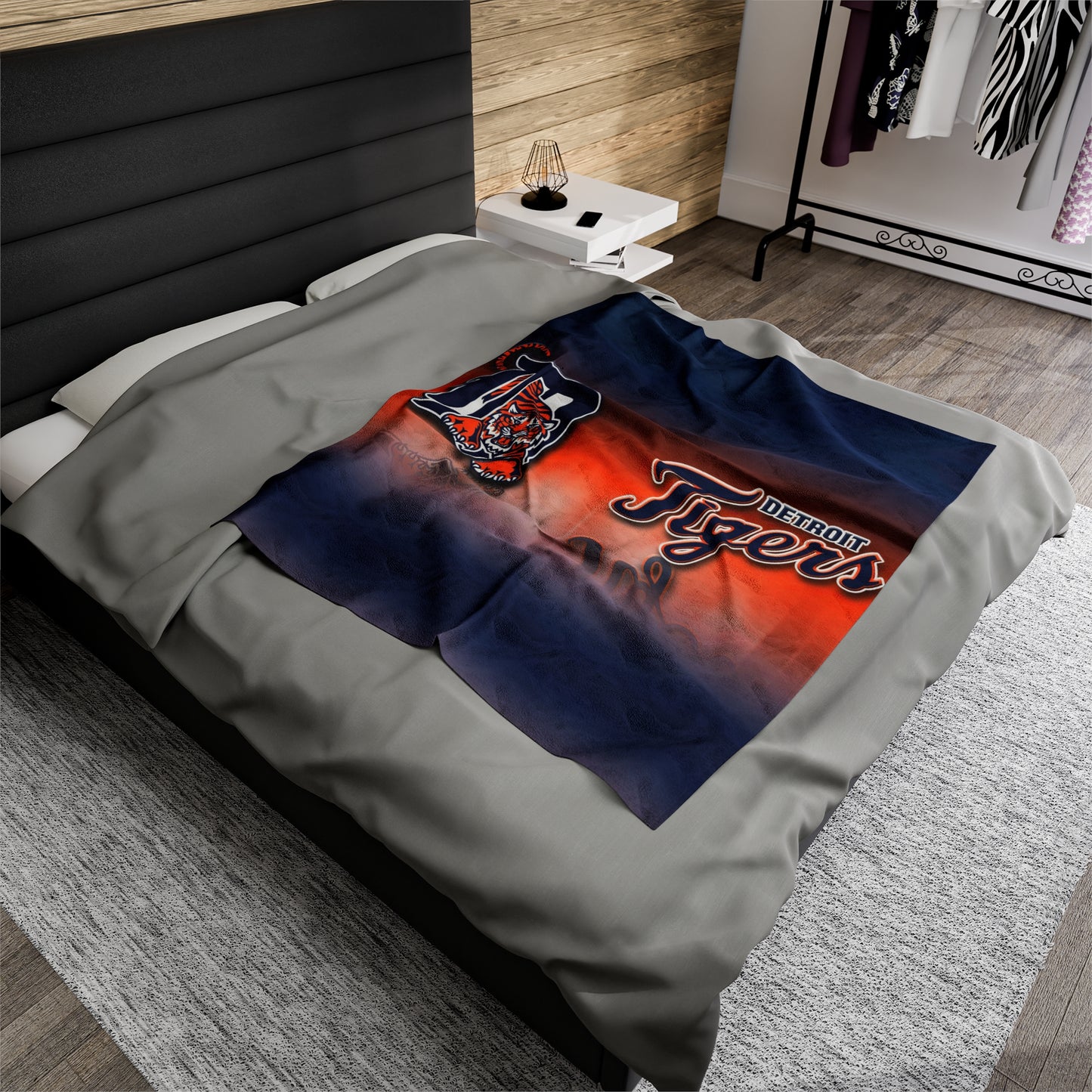 Detroit Tigers Velveteen Plush Blanket