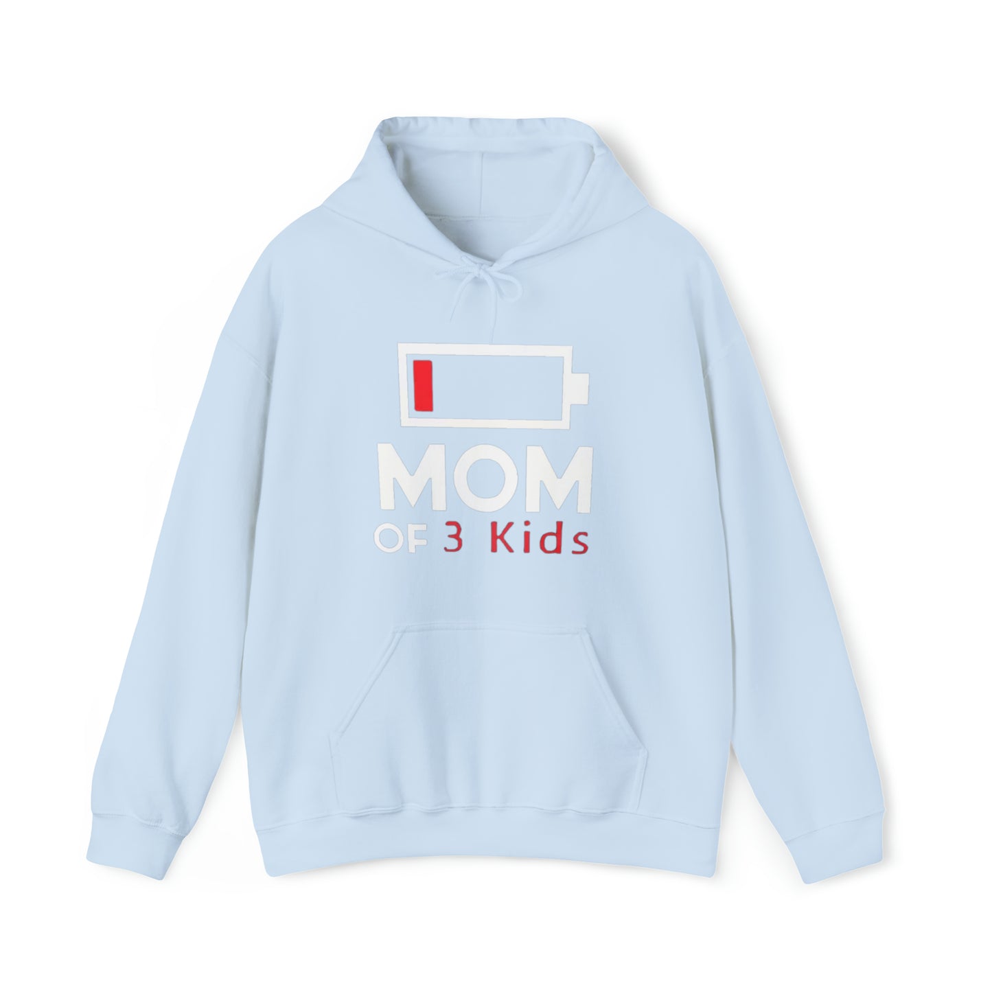 Mom of 3 kids Hooded Sweatshirt