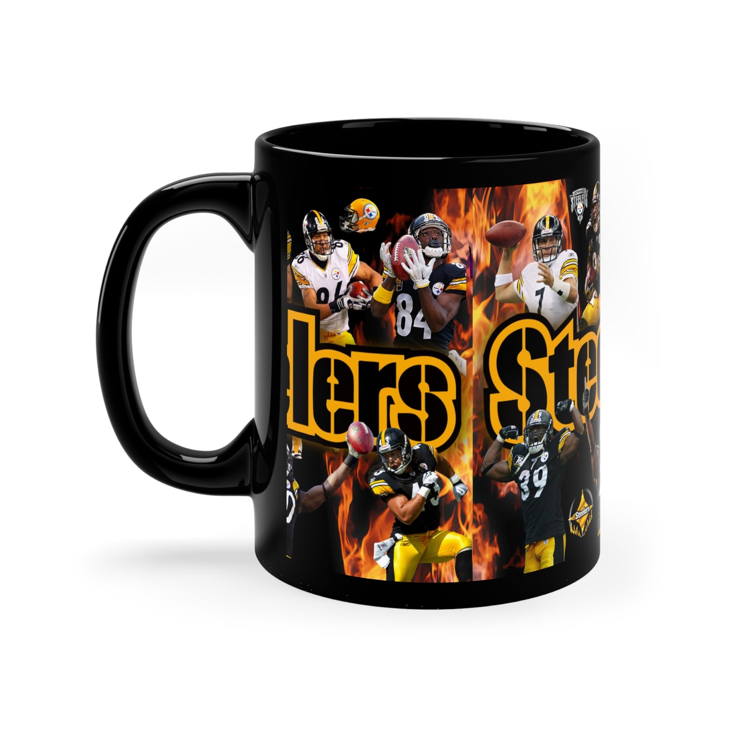 11oz Black Steelers Mug