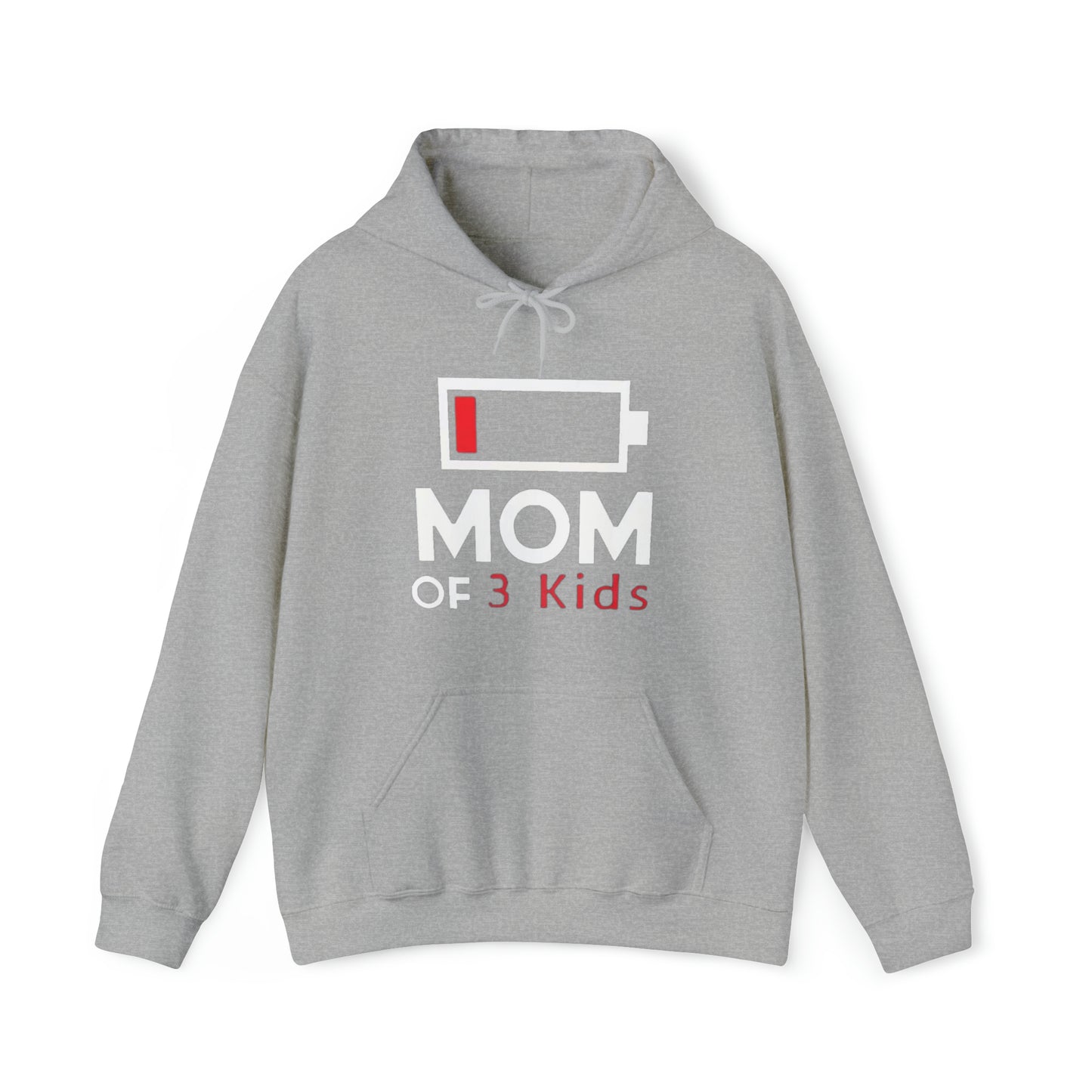 Mom of 3 kids Hooded Sweatshirt