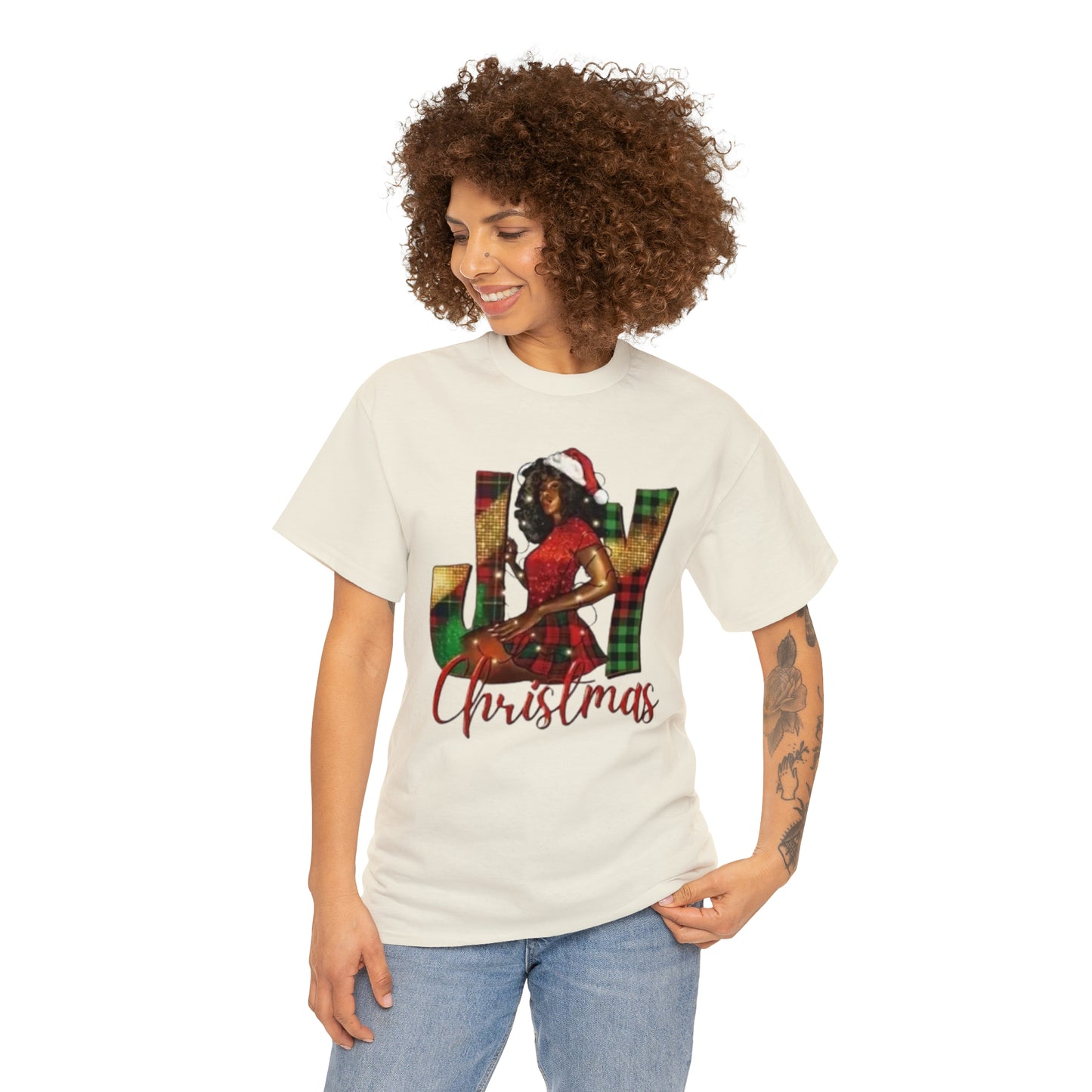 Woman's Heavy Cotton Christmas Tee