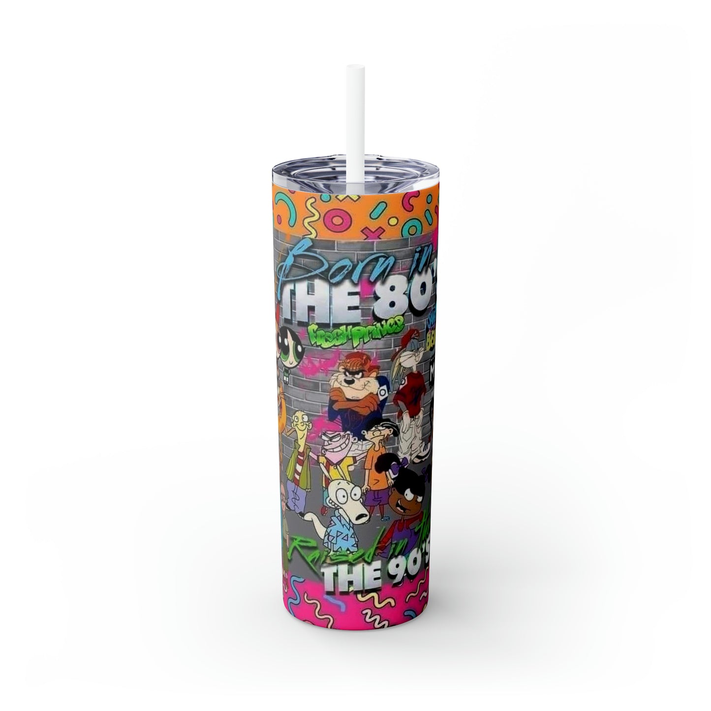 Born in the 80s Tumbler with Straw, 20oz