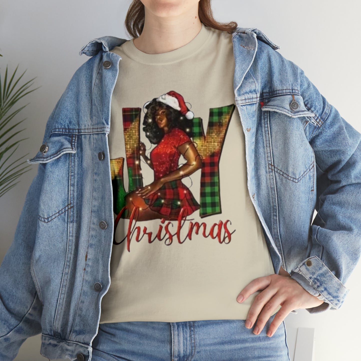 Woman's Heavy Cotton Christmas Tee