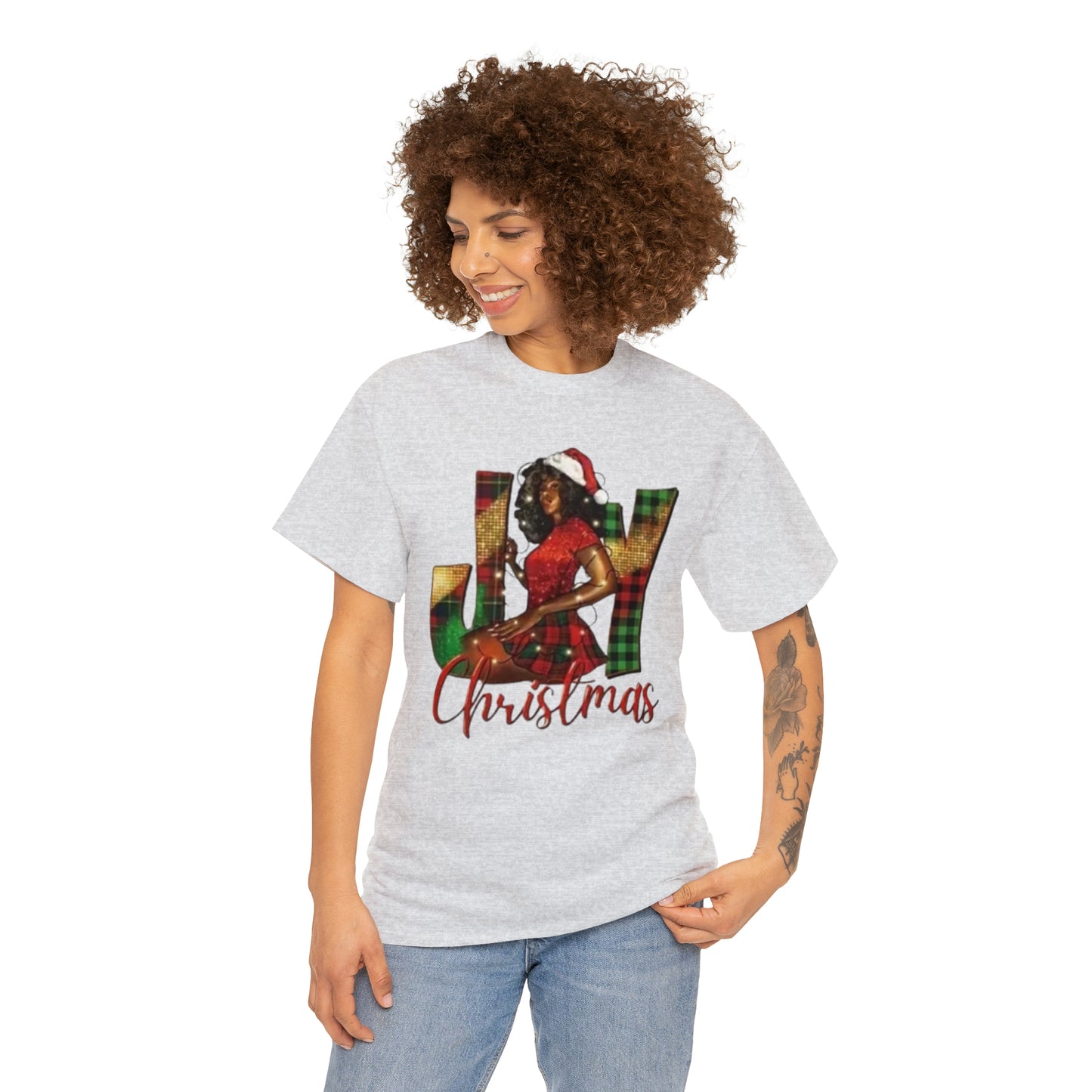 Woman's Heavy Cotton Christmas Tee