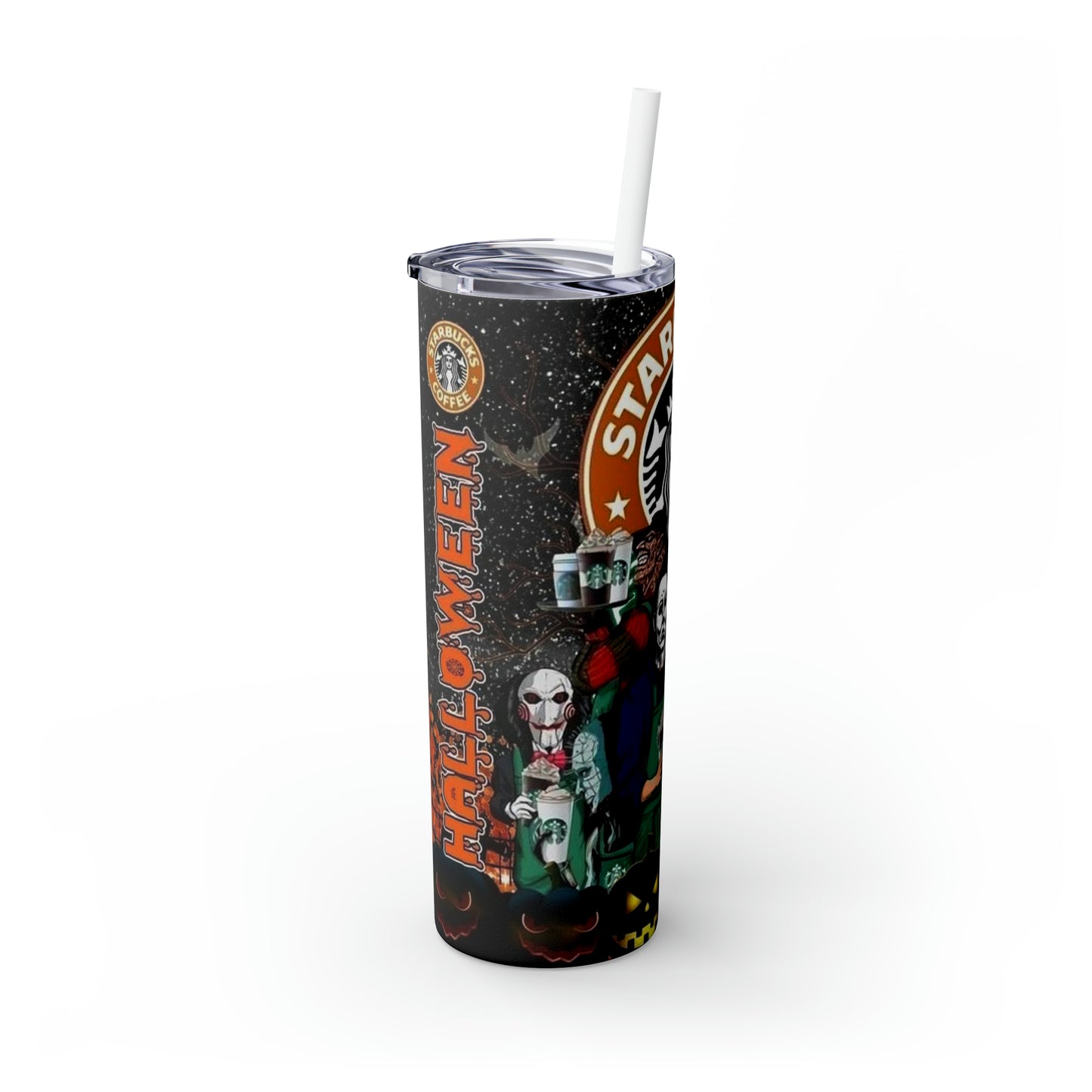 Starbucks Halloween Skinny Tumbler with Straw, 20oz