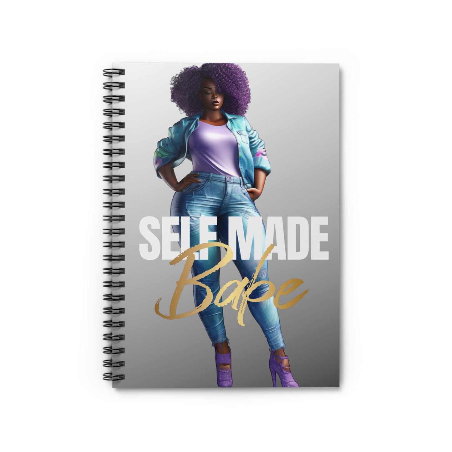 Self Made Babe Spiral Notebook - Ruled Line