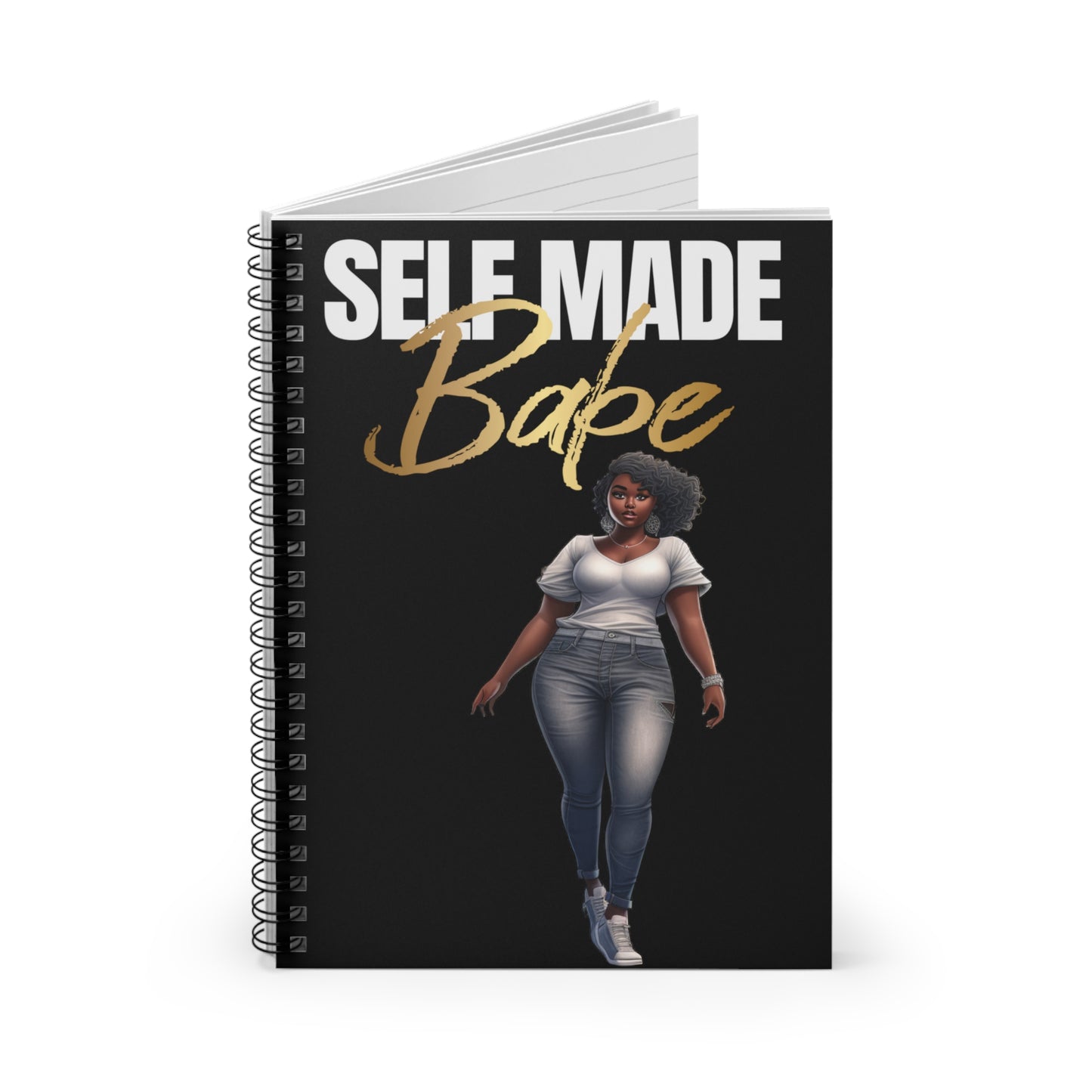 Self made babe Spiral Notebook - Ruled Line