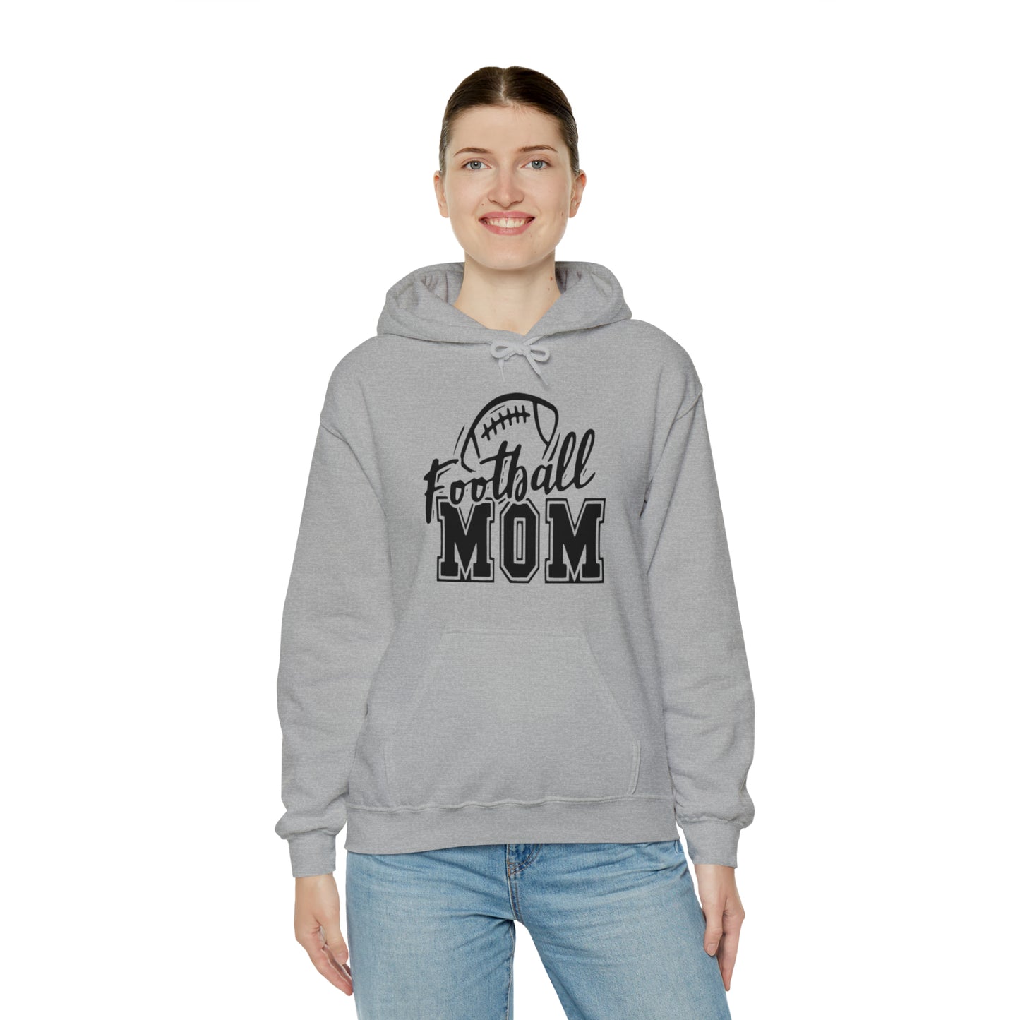 Football mom Heavy Blend™ Hooded Sweatshirt