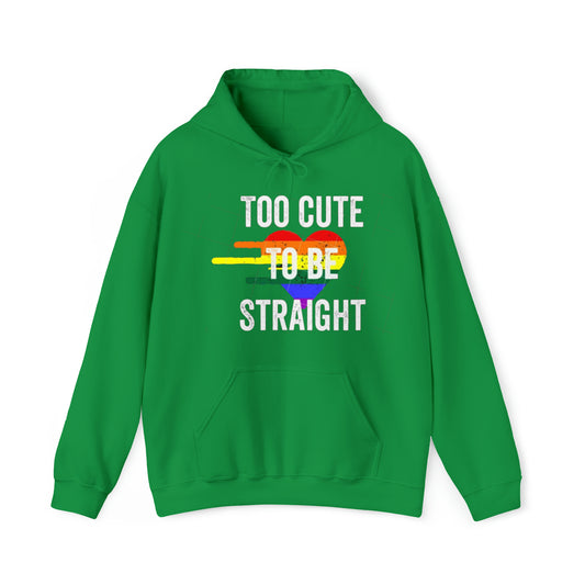 To cute to be straight Heavy Blend™ Hooded Sweatshirt