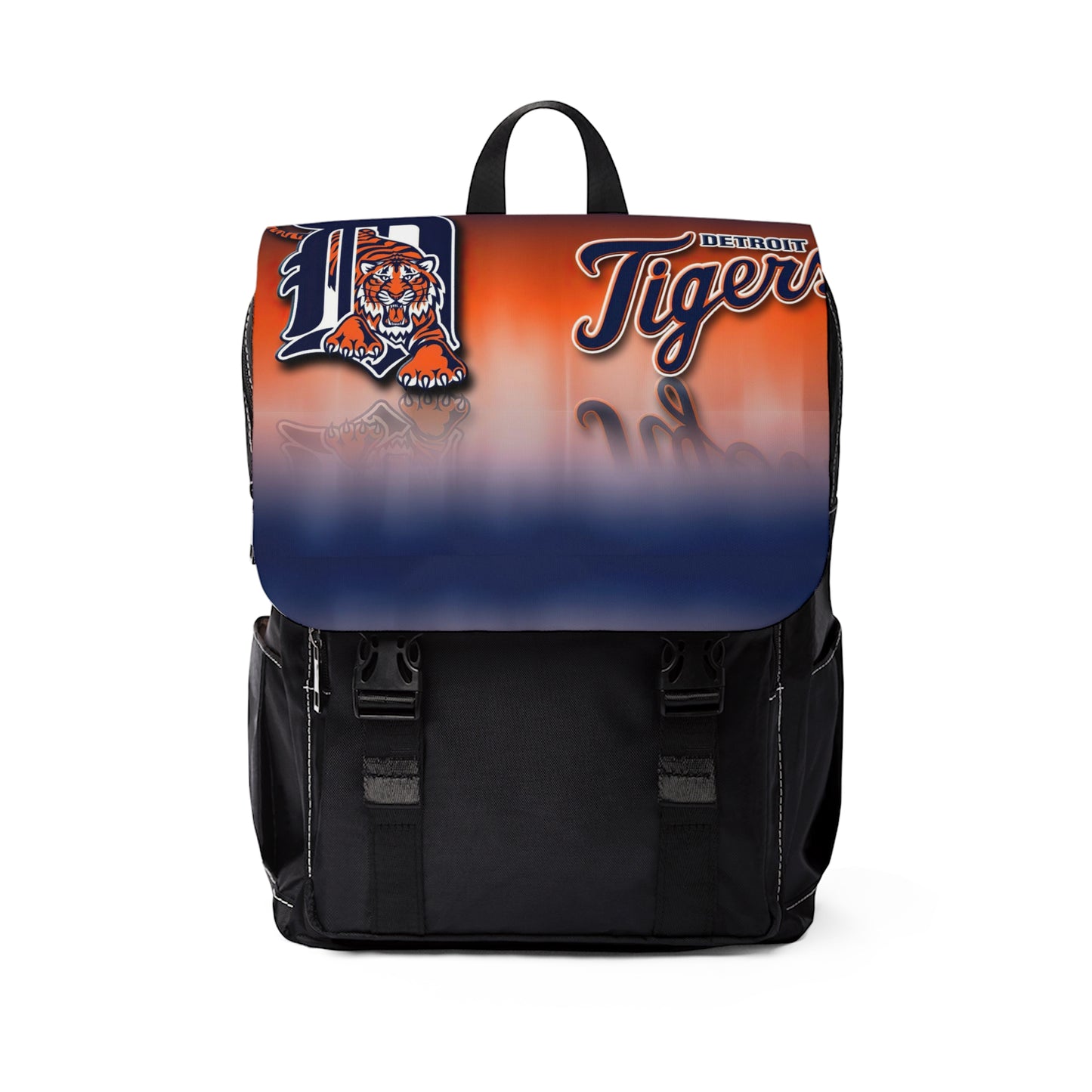 Unisex Casual Shoulder Detroit Tigers Backpack