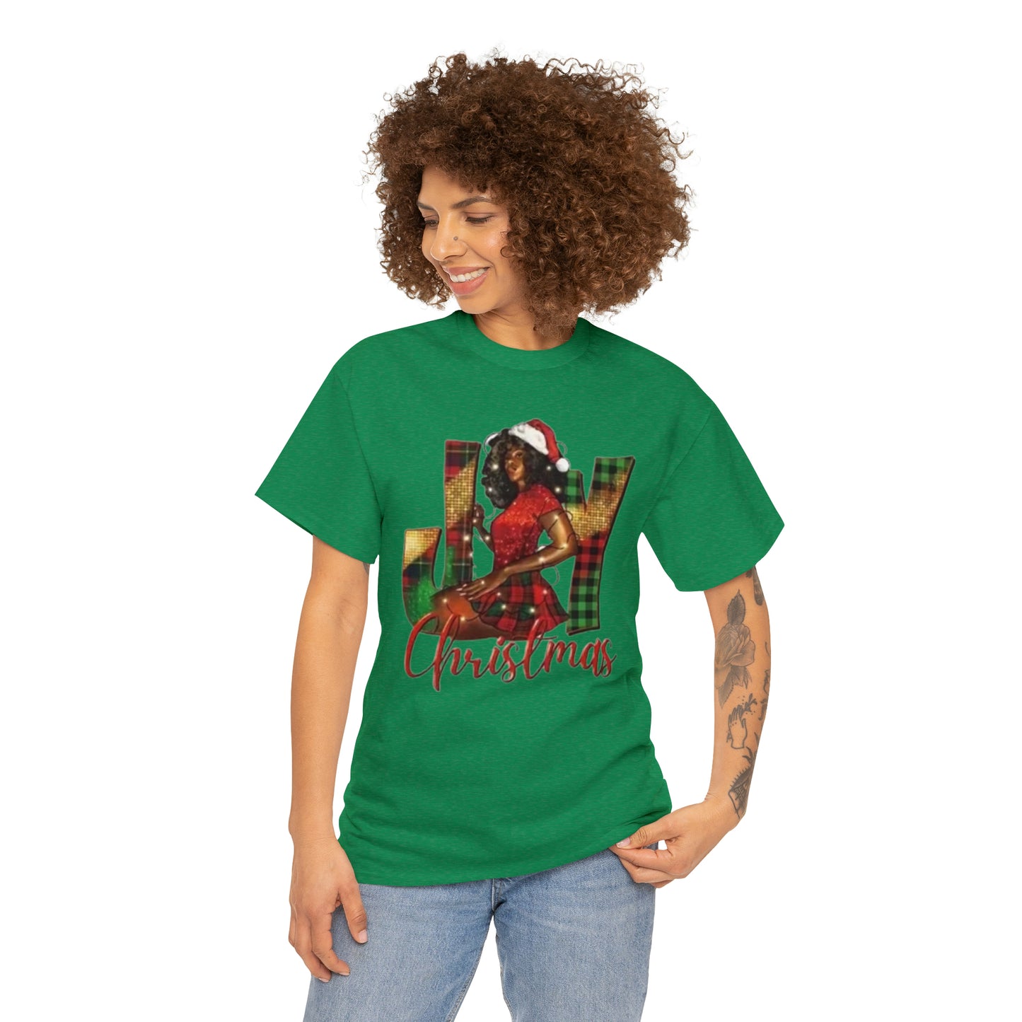 Woman's Heavy Cotton Christmas Tee