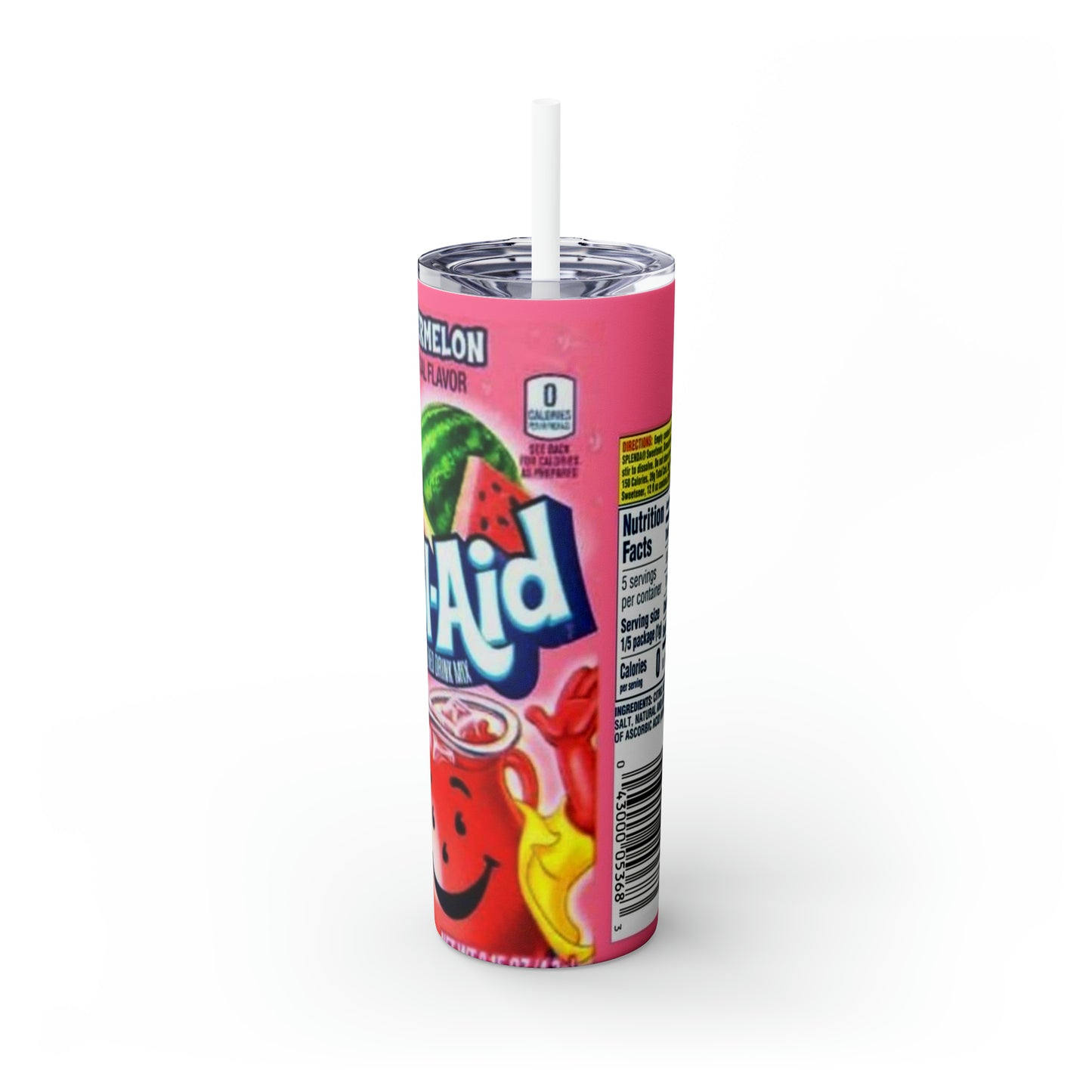 Kool-aid Skinny Tumbler with Straw, 20oz