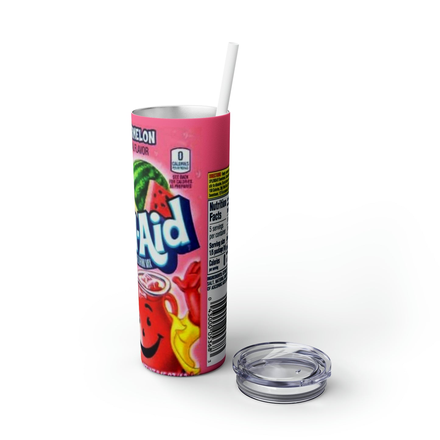 Kool-aid Skinny Tumbler with Straw, 20oz