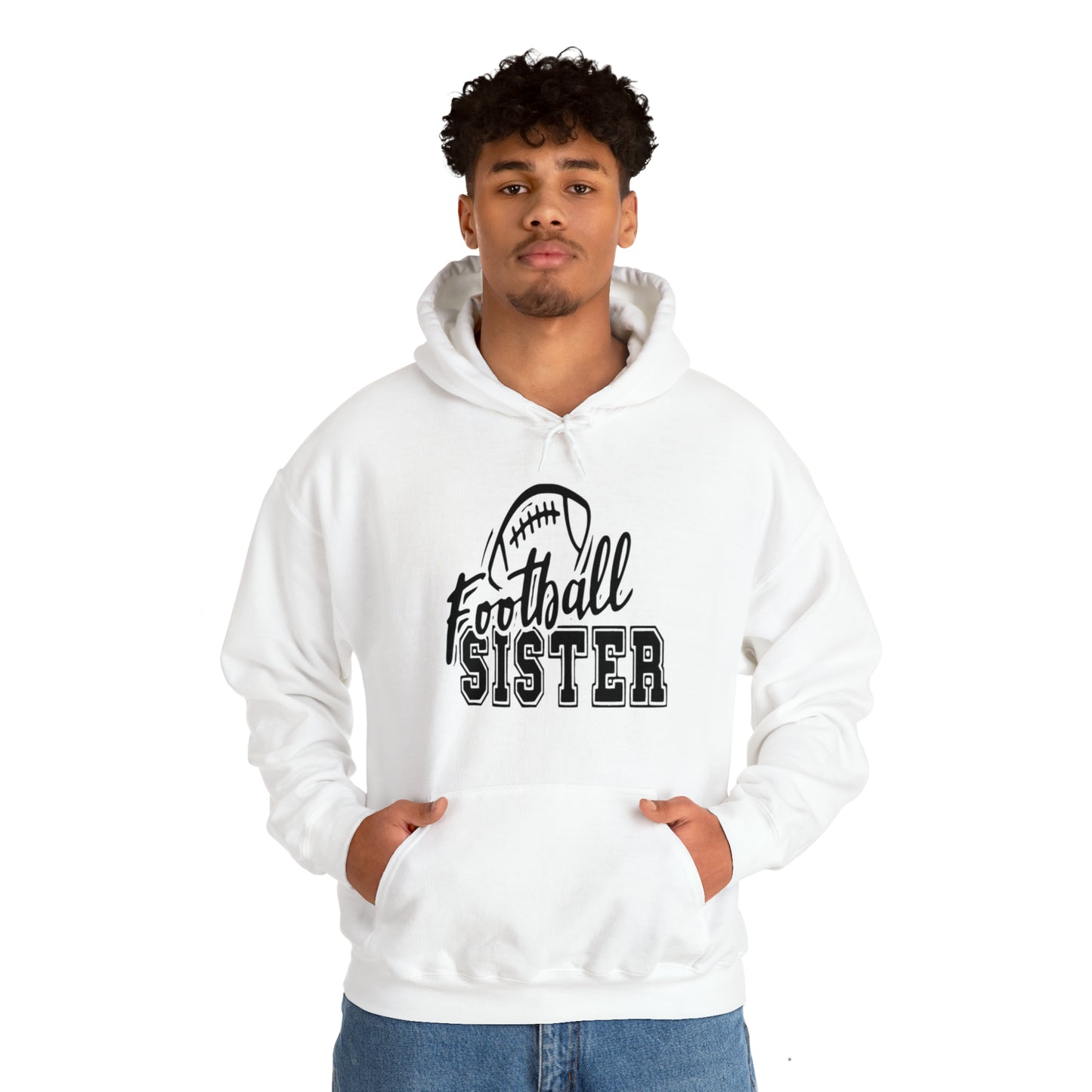 Football sister Hooded Sweatshirt