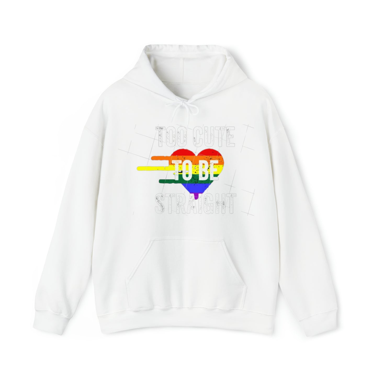 To cute to be straight Heavy Blend™ Hooded Sweatshirt