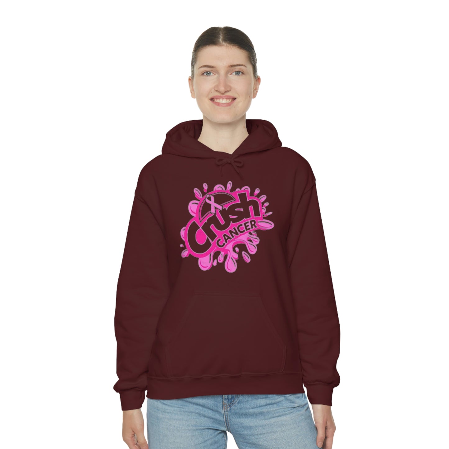 Crush Cancer Heavy Blend™ Hooded Sweatshirt